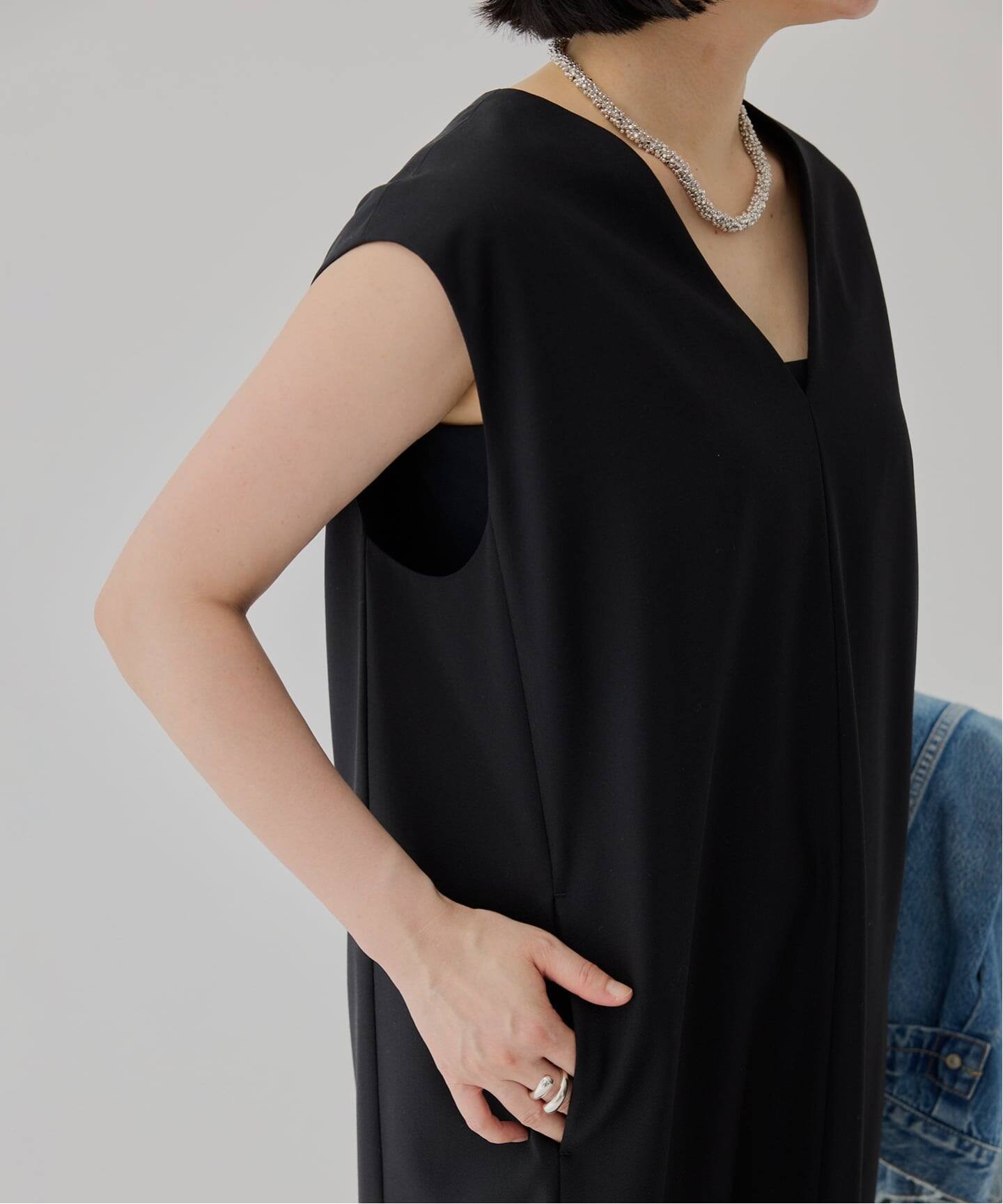 woolツイルVネックワンピース（ワンピース）｜VERMEIL par iena