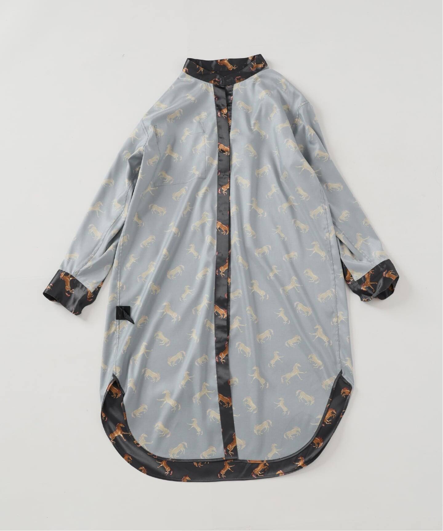 Horsey Pattern シャツワンピース（シャツワンピース）｜VERMEIL par