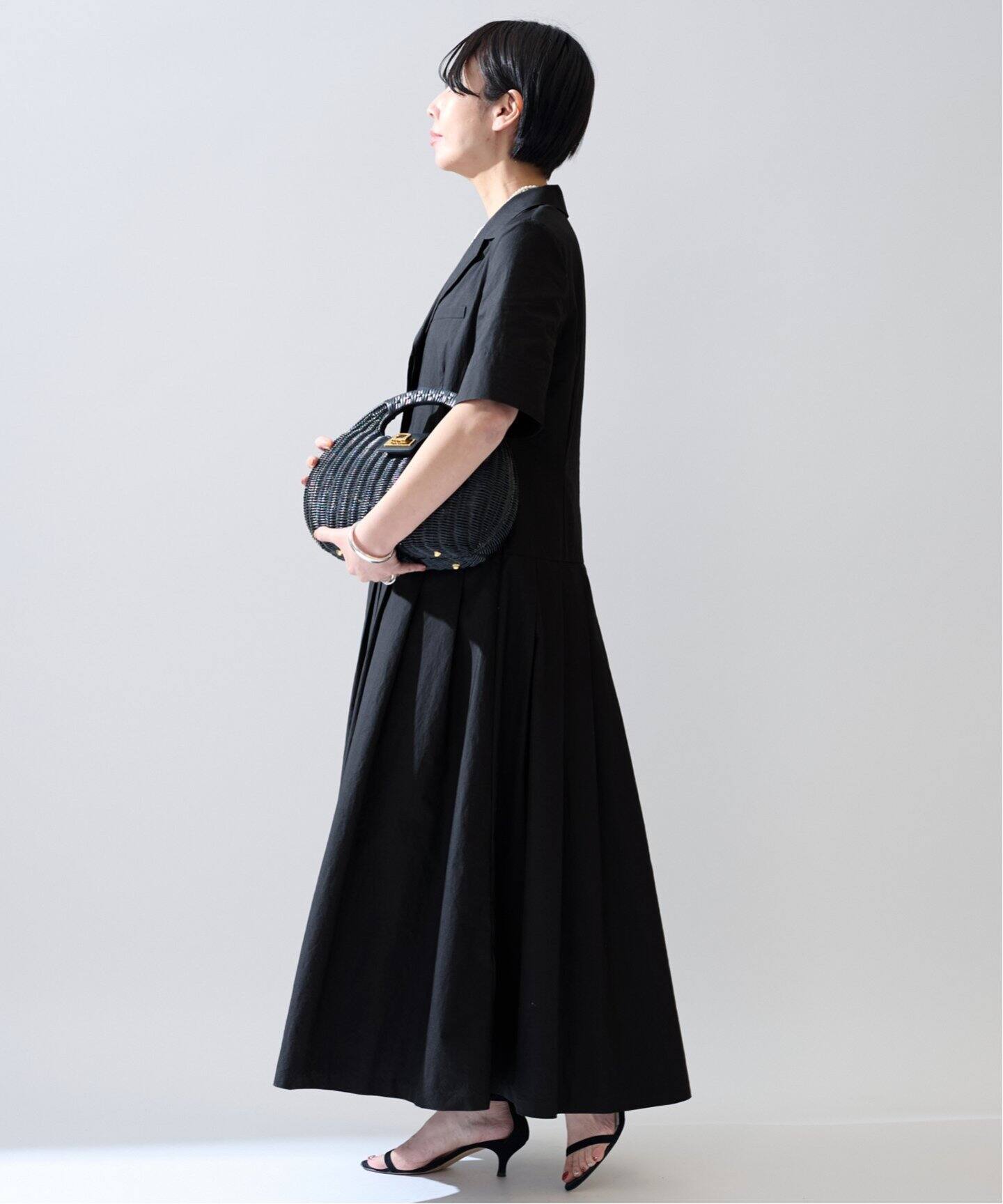 タグ付き◇VERMEILparienaコットンリップルボリュームスリーブブラウス