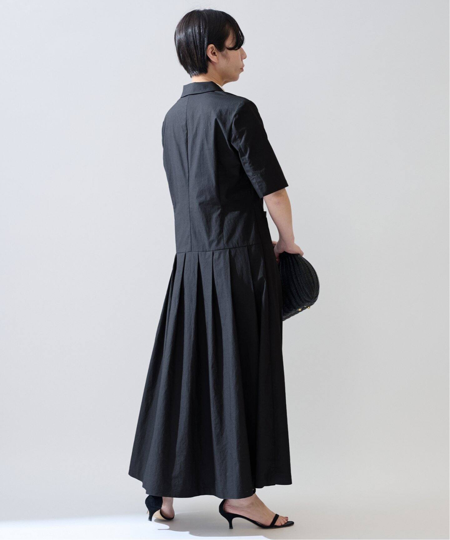 予約》コットンリネンタイプライターワンピース（ワンピース  