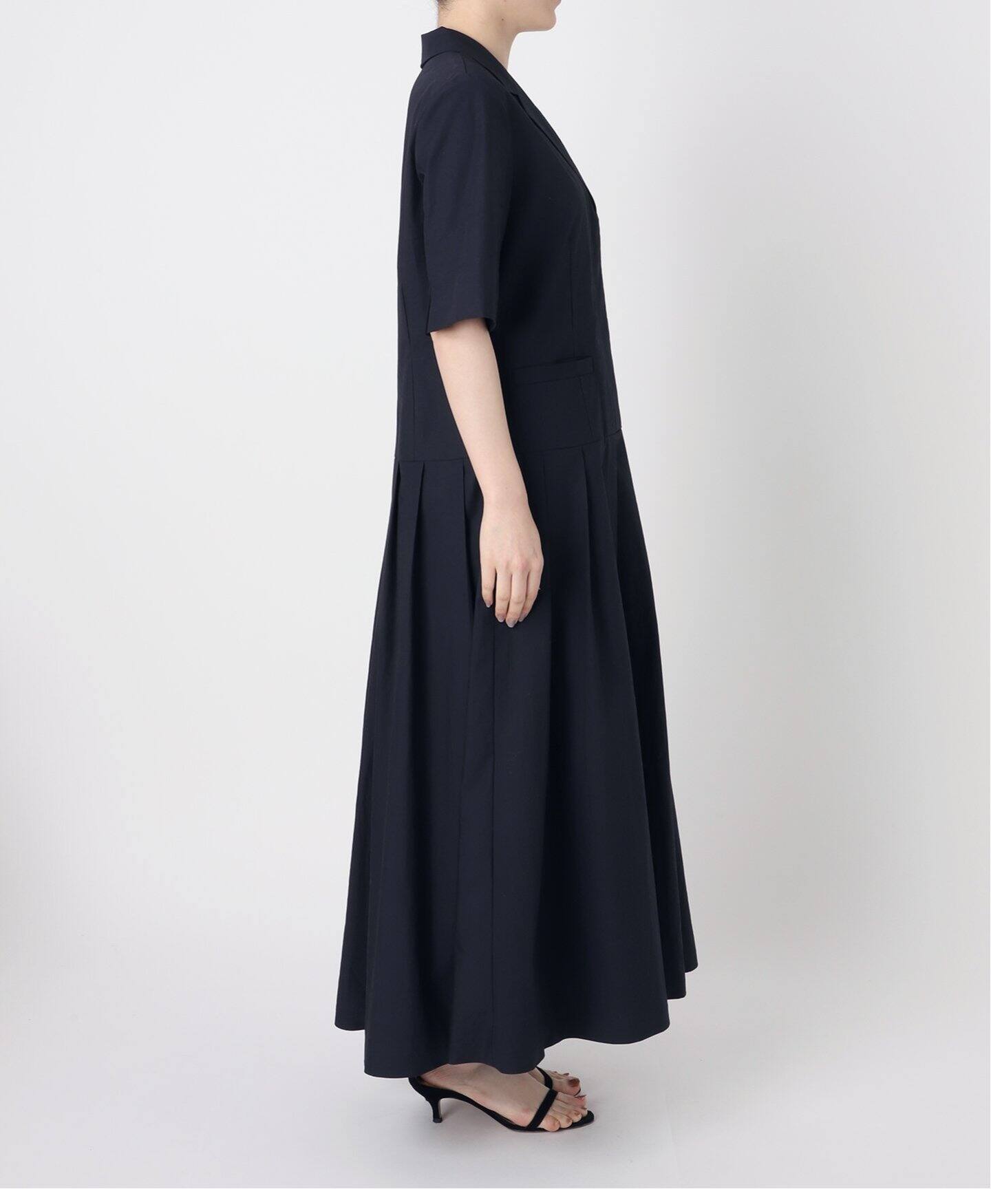 コットンリネンタイプライターワンピース（ワンピース）｜VERMEIL par