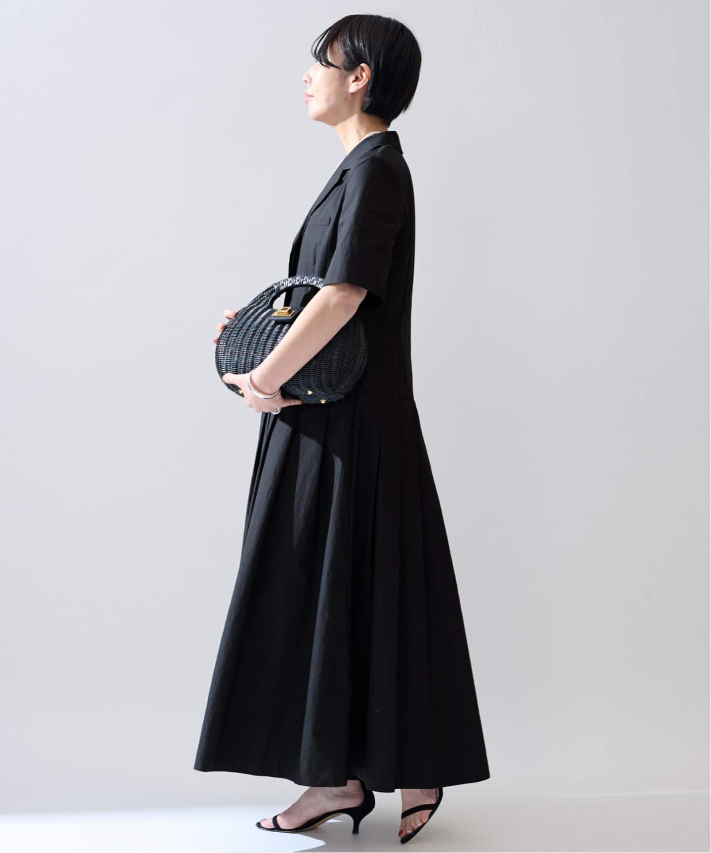 追加》コットンリネンタイプライターワンピース（ワンピース