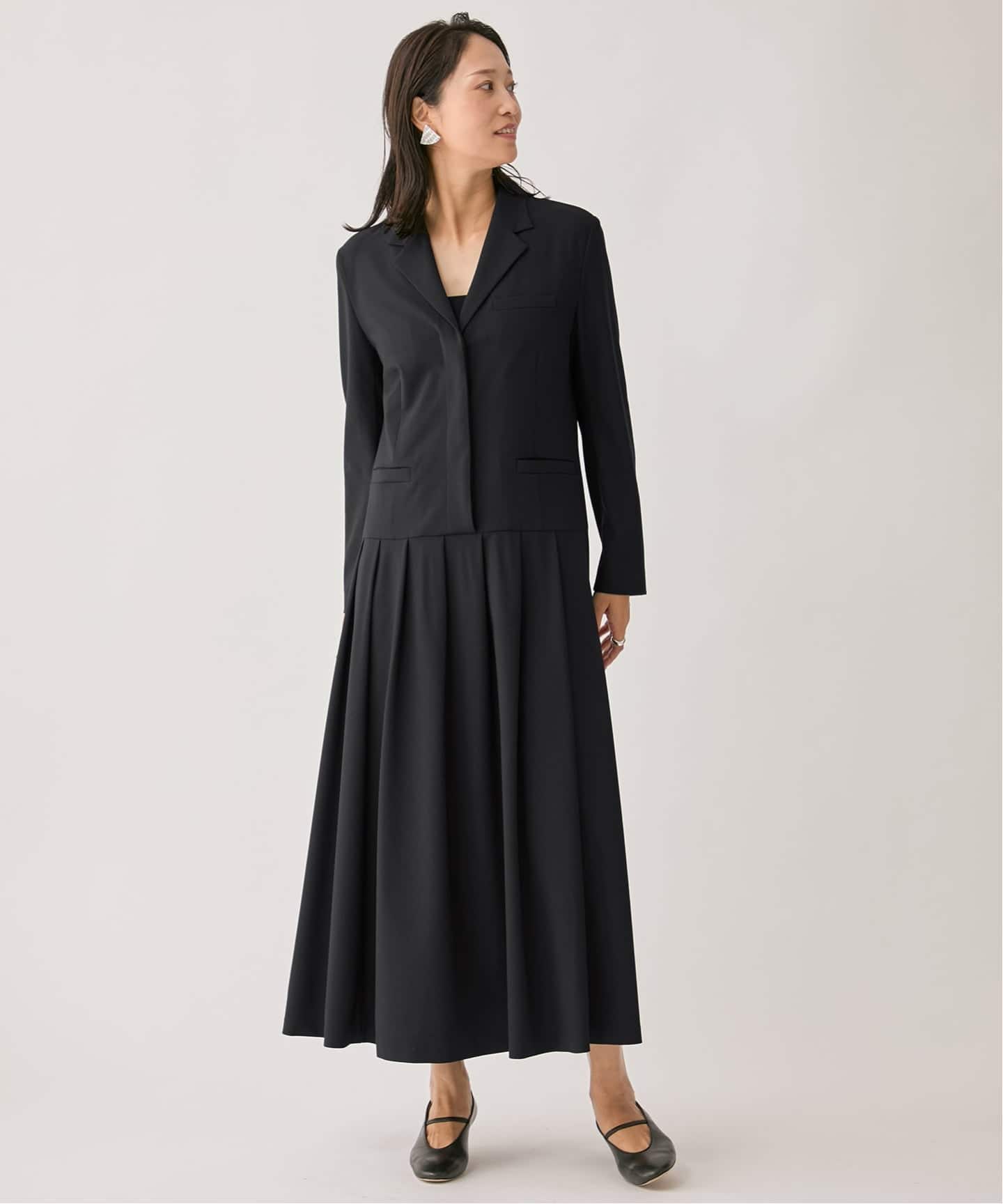 TRストレッチタックワンピース（ワンピース）｜VERMEIL par iena