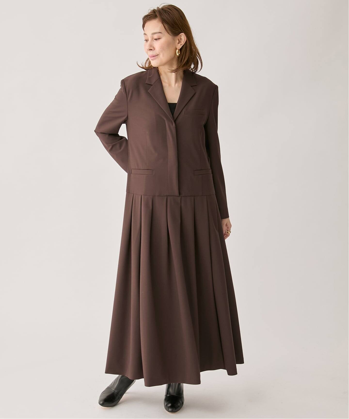 TRストレッチタックワンピース（ワンピース）｜VERMEIL par iena