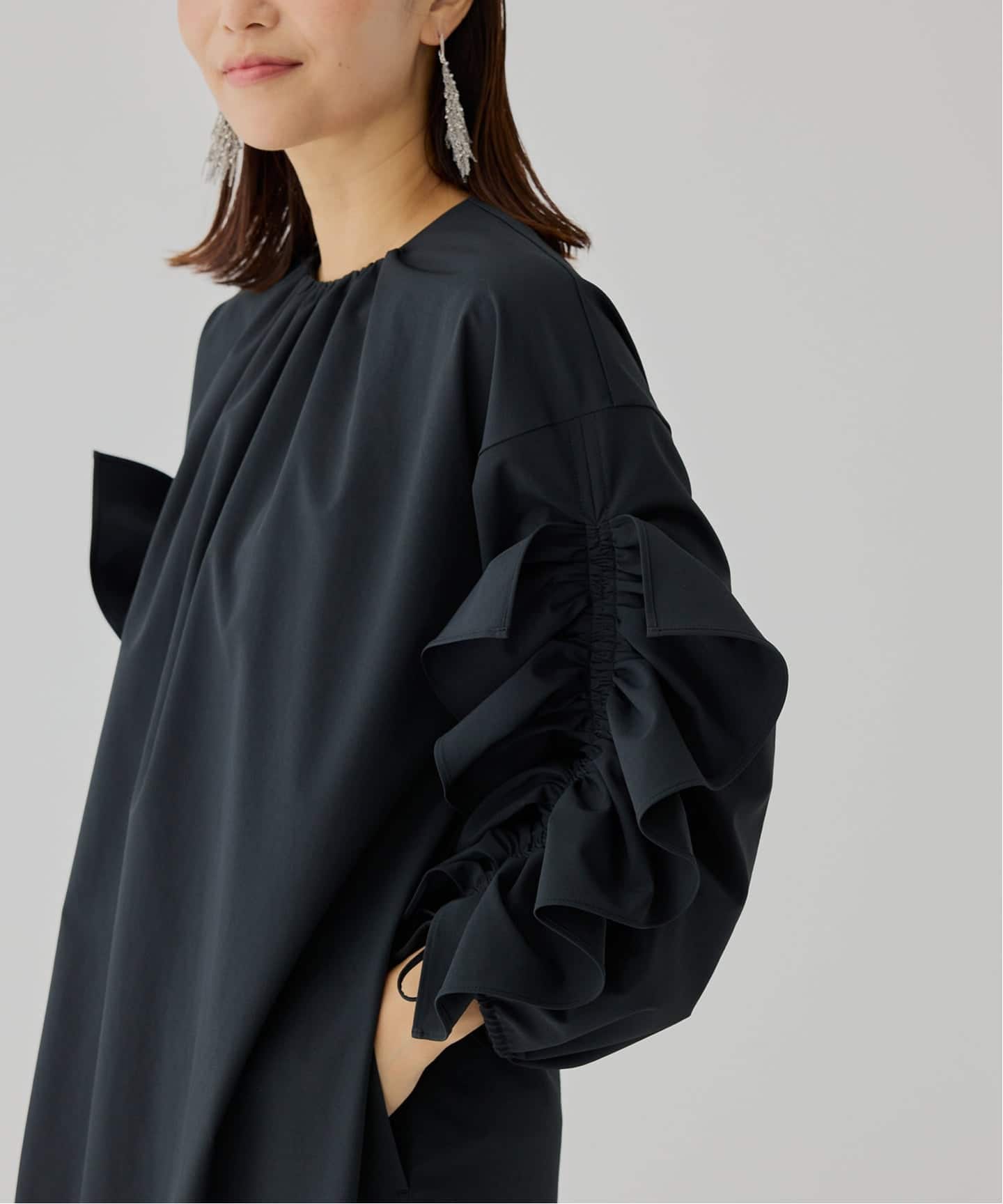 ★極美品 ★ヴェルメイユパーイエナ ★ワンピース ★パフスリーブ★ ☆極美品 ☆ヴェルメイユパーイエナ ☆ワンピース