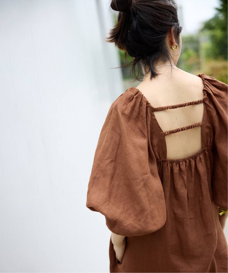 追加》ベルギーリネンワンピース（ワンピース）｜VERMEIL par iena  