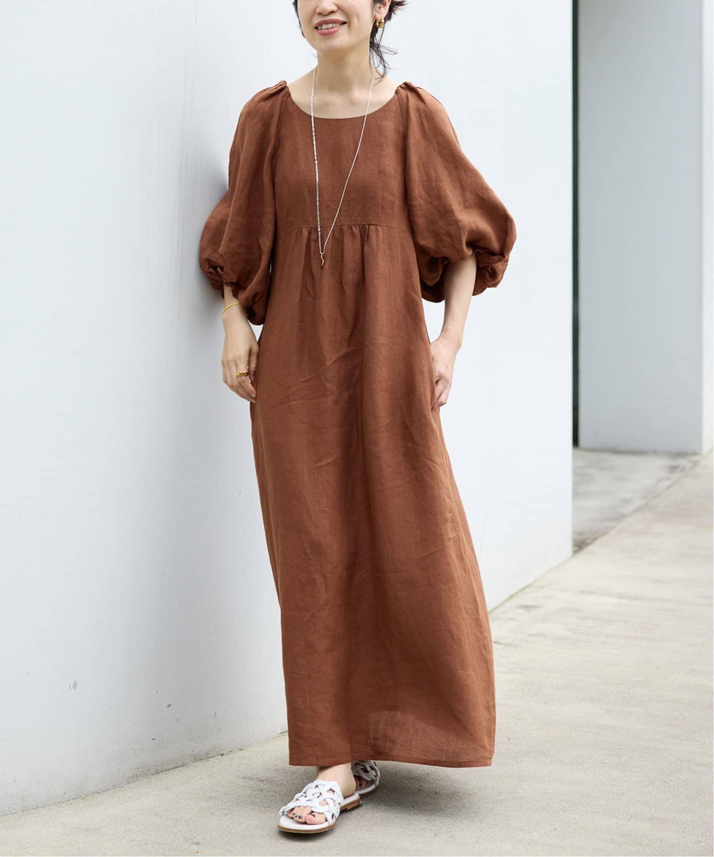 新品タグ付き❗️ヴェルメイユパーイエナワンピース 2WAYロールカラーワンピース（ワンピース）｜VERMEIL par iena