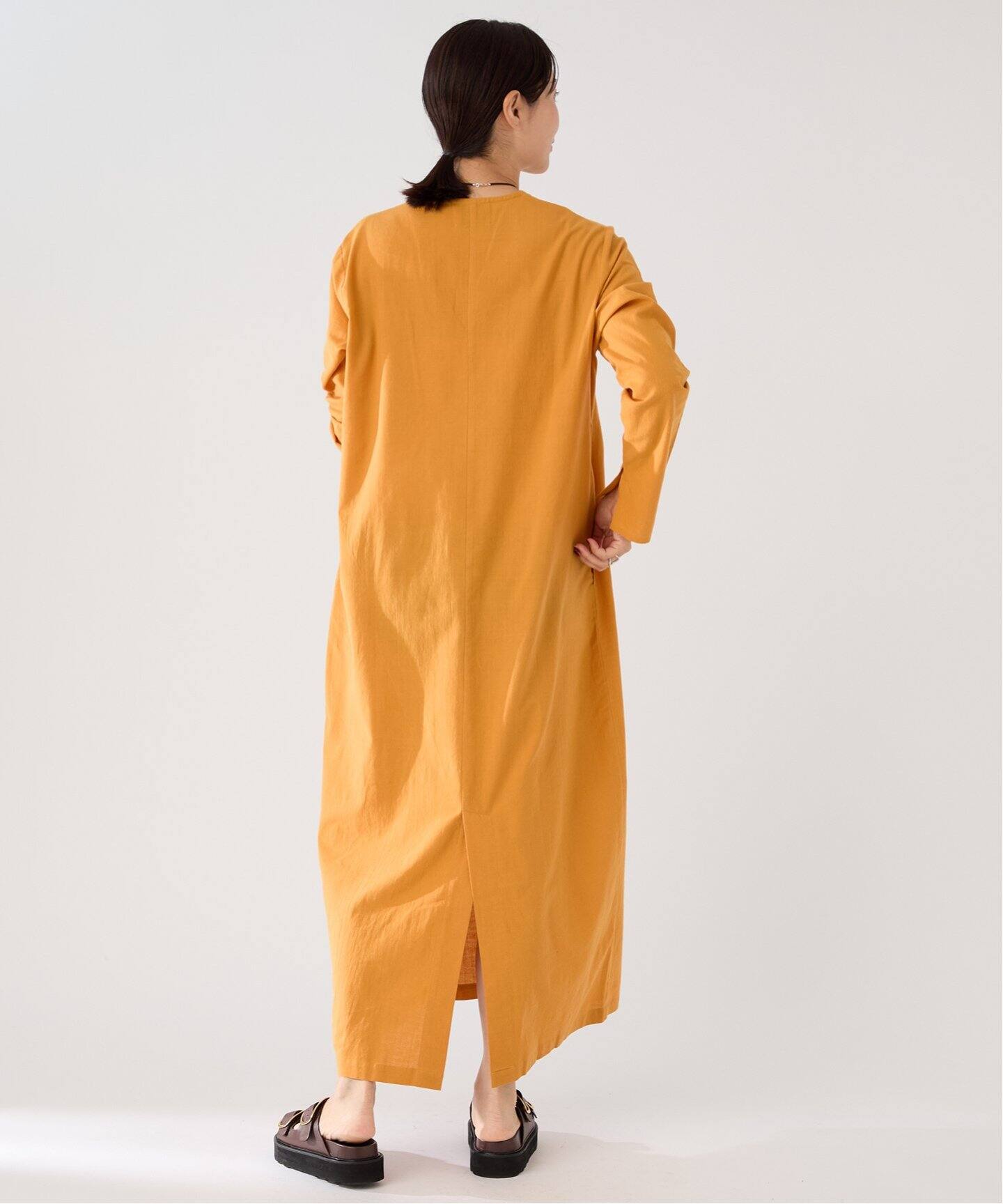 NAOKO OKUSAコラボ BENARAS by CITRUS Cotton Relaxed Dress