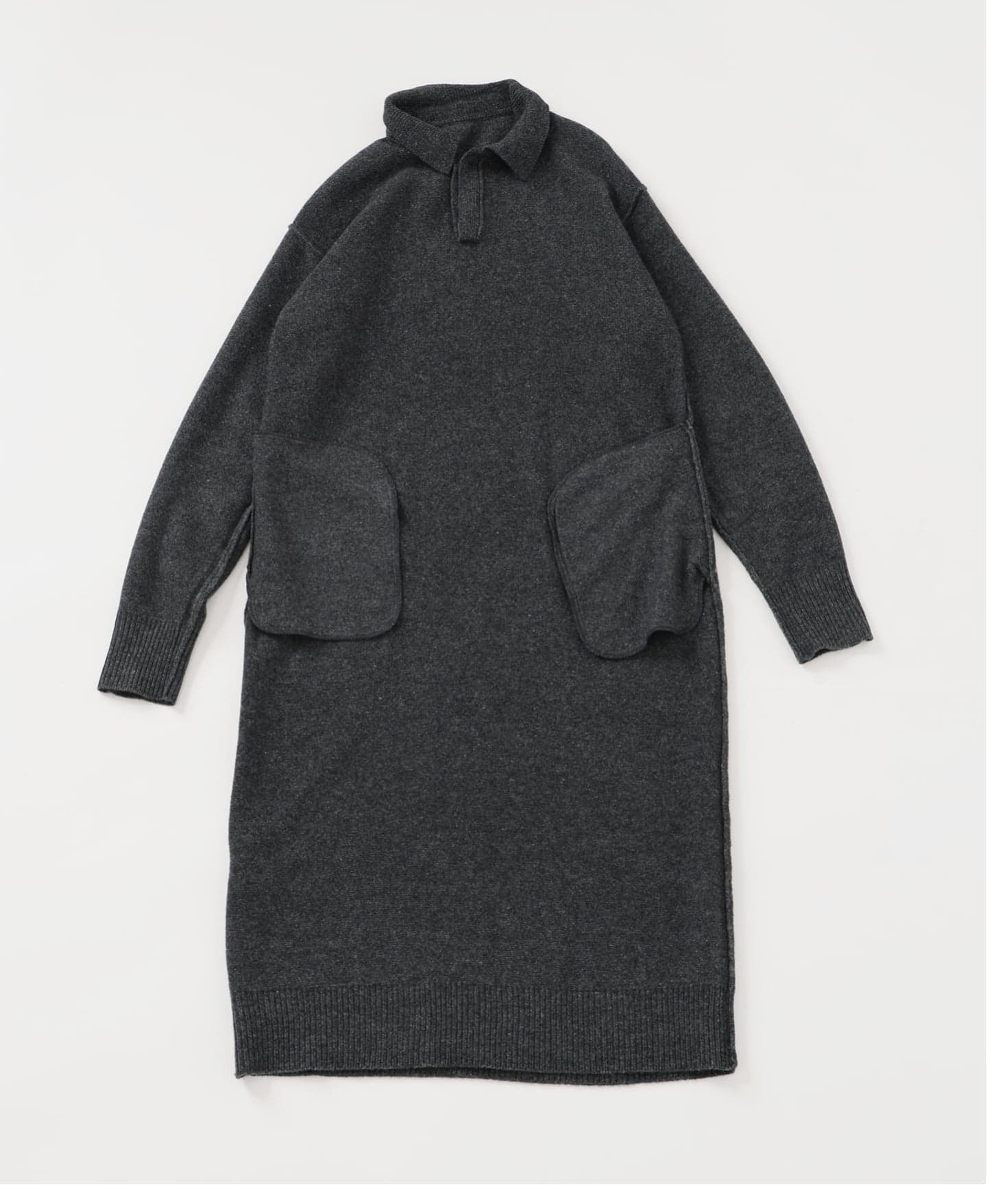 Room no.8 ルームエイト Wool Pearl/B Polo ドレス R8KN256