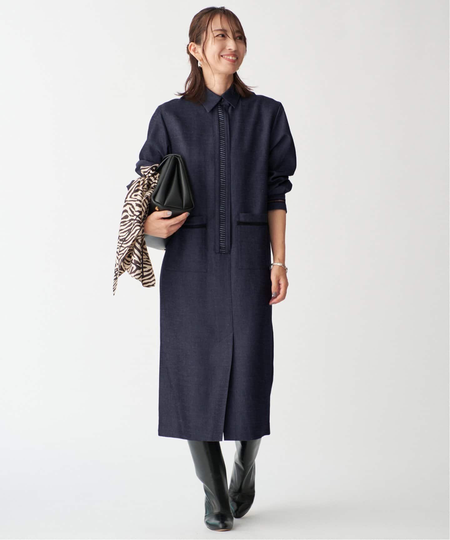 Room no.8 BLACK ルームエイトブラック TRI/TWILL COMBI LACE