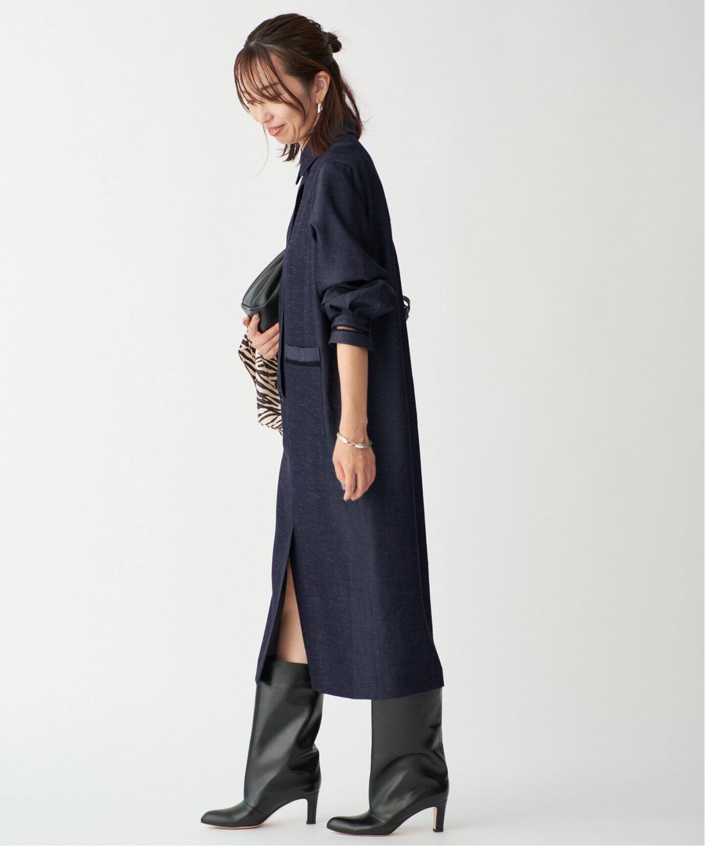 Room no.8 BLACK ルームエイトブラック TRI/TWILL COMBI LACE