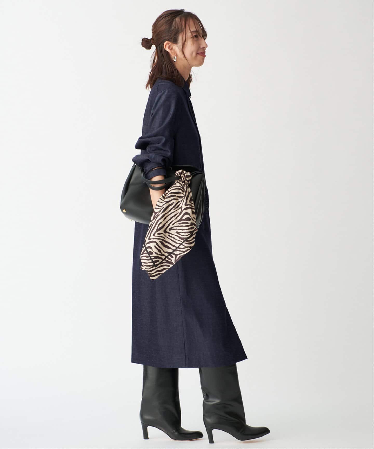Room no.8 BLACK ルームエイトブラック TRI/TWILL COMBI LACE