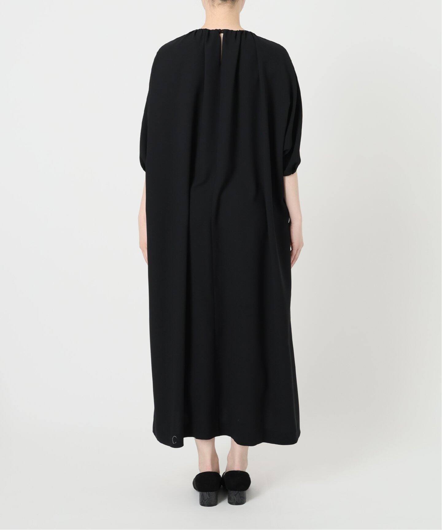 SAQUI サキ Georgette Neck Gatherd One-piece 25BF01（ワンピース 