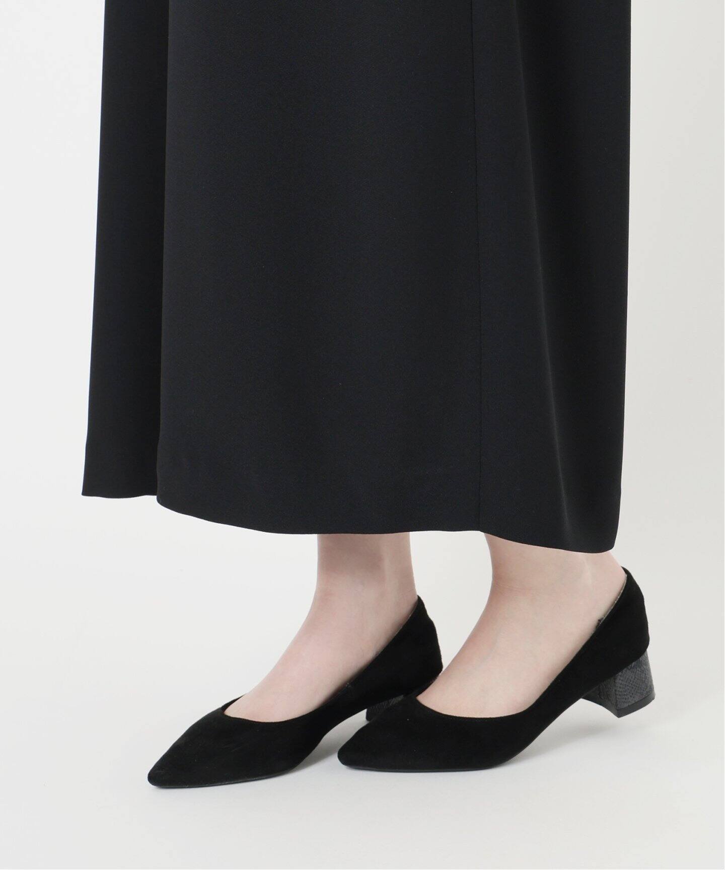 SAQUI サキ Georgette Neck Gatherd One-piece 25BF01