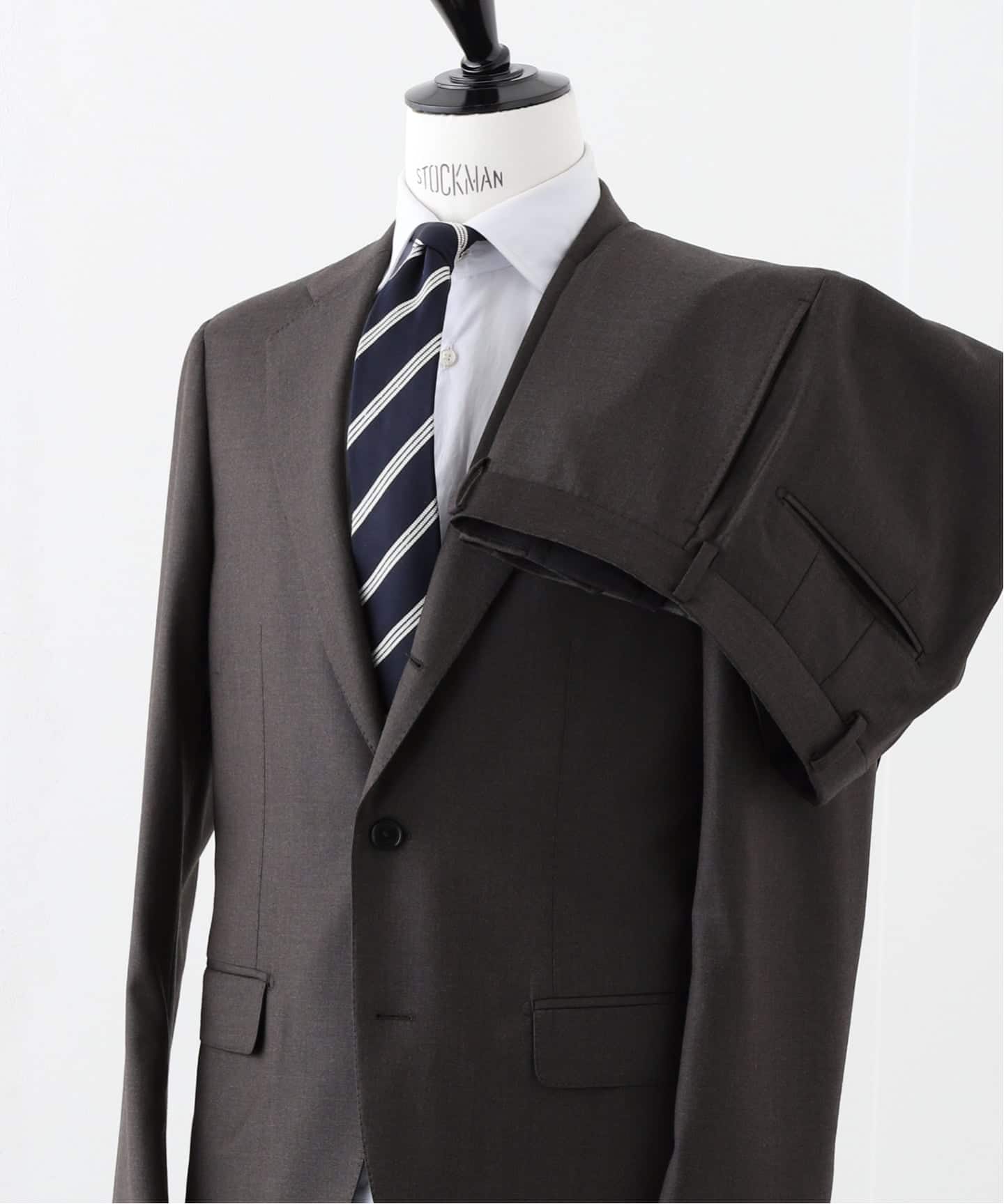 未使用級 エディフィス ロロピアーナ CFT3ボタンスーツ セットアップ S D.OLIVER 3ボタン ロロピアーナ(サージ)（スーツ・セットアップ