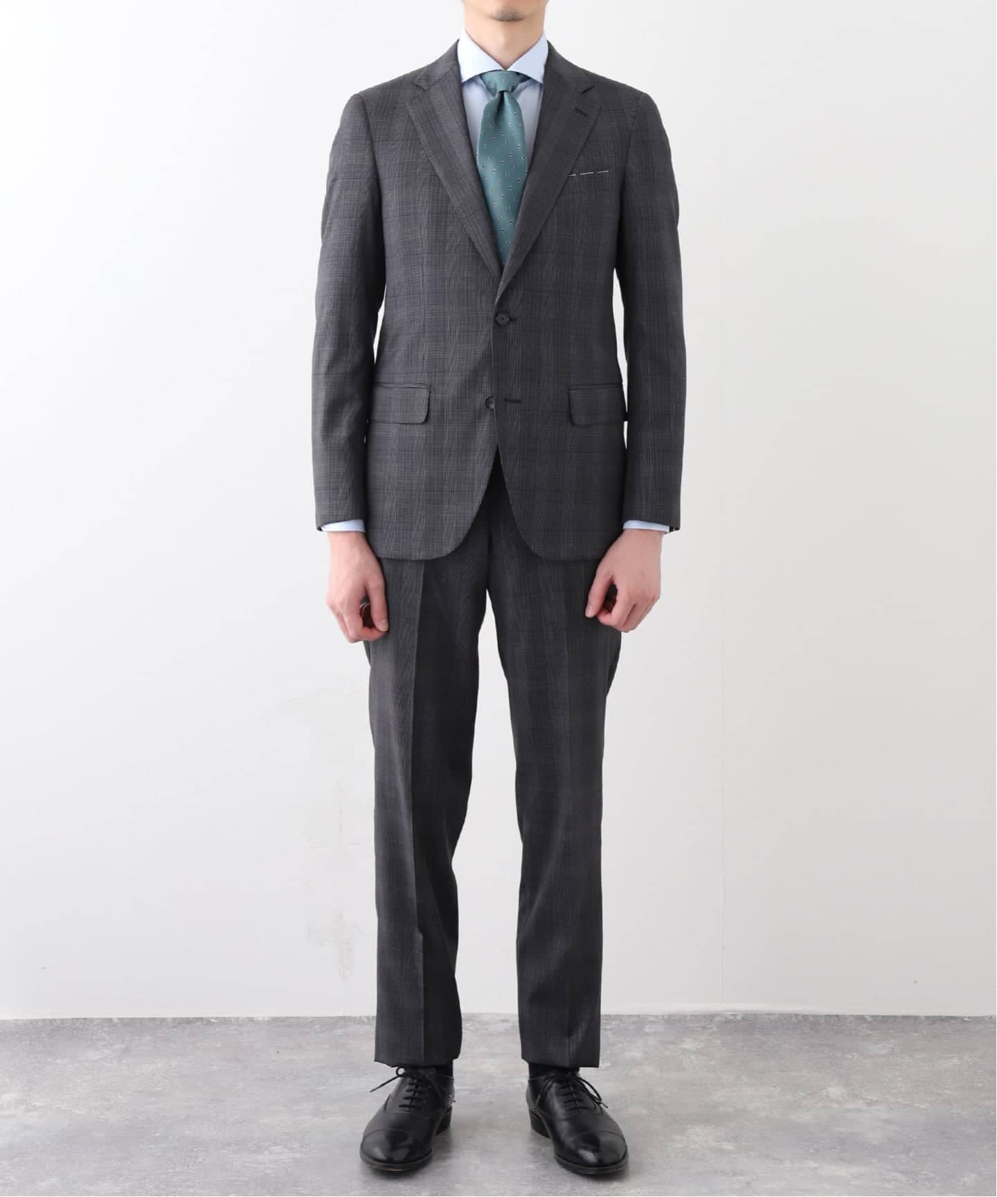 D. OLIVER 2ボタン ロロピアーナ チェック（スーツ・セットアップ