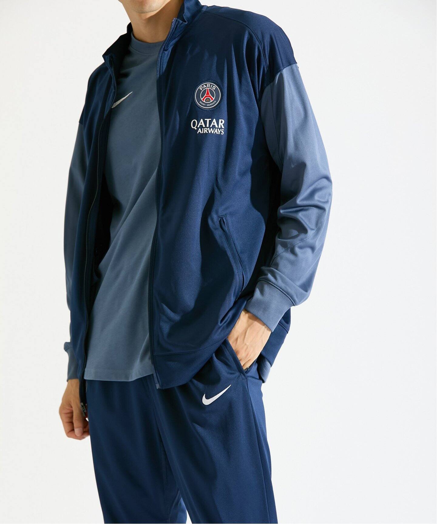 Nike Paris Saint-Germain ジャージ ネイビー PSG Strike フード付きトラックスーツ - ネイビー