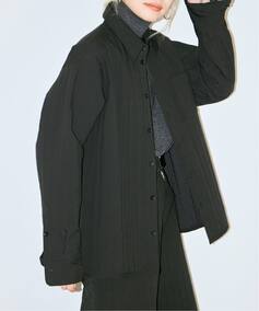 STRIPED QUILTED SHIRT BLOUSON：シャツ（シャツ／ブラウス 