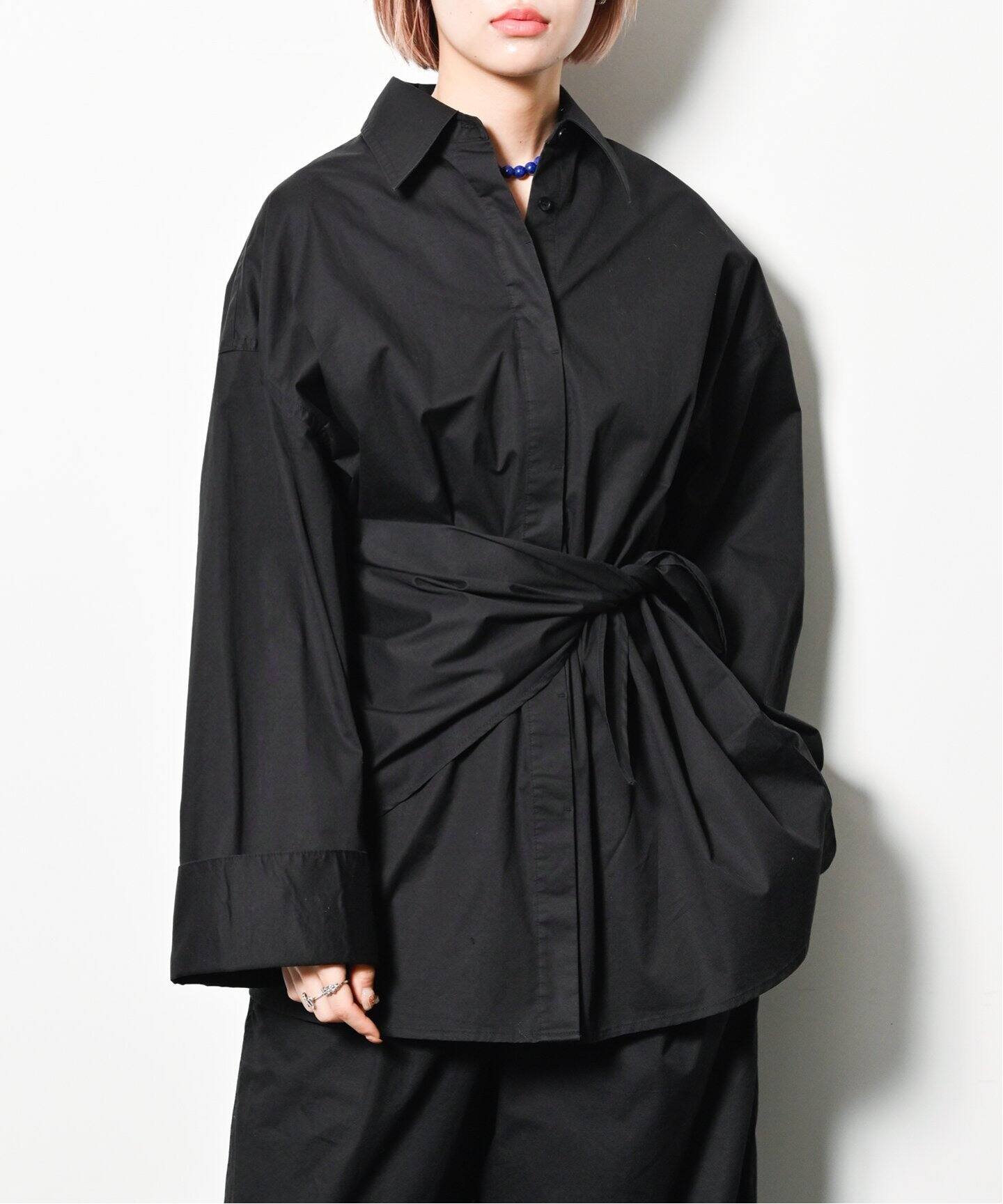 2WAY OVER SHIRT with SCARF シャツ（シャツ／ブラウス
