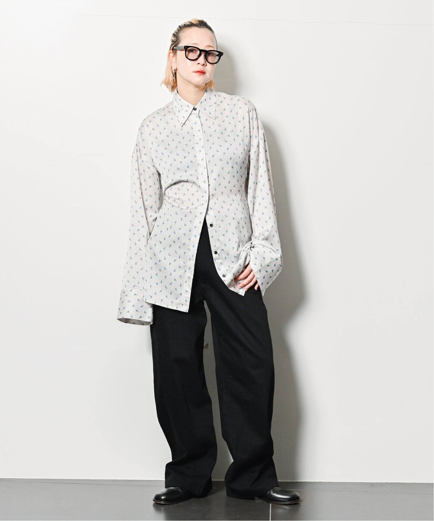 CITYSHOP シティショップ ビックカラーシャツ ブラウス 2way