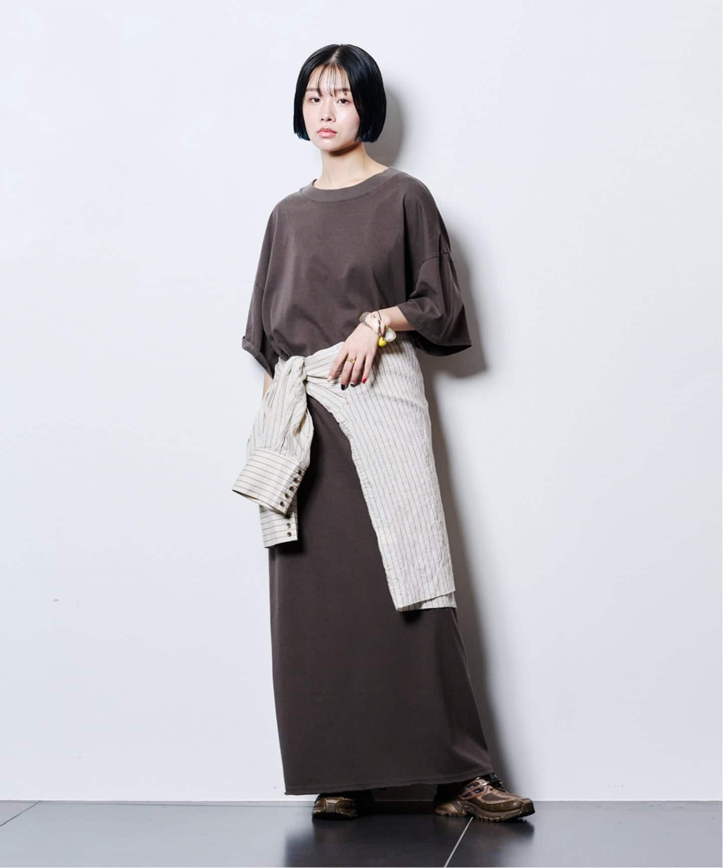 【 CITY SHOP】シティーショップ　シアーシャツ シアートップス city（シティ）の「シアーシェイドカラーシャツ（シャツ