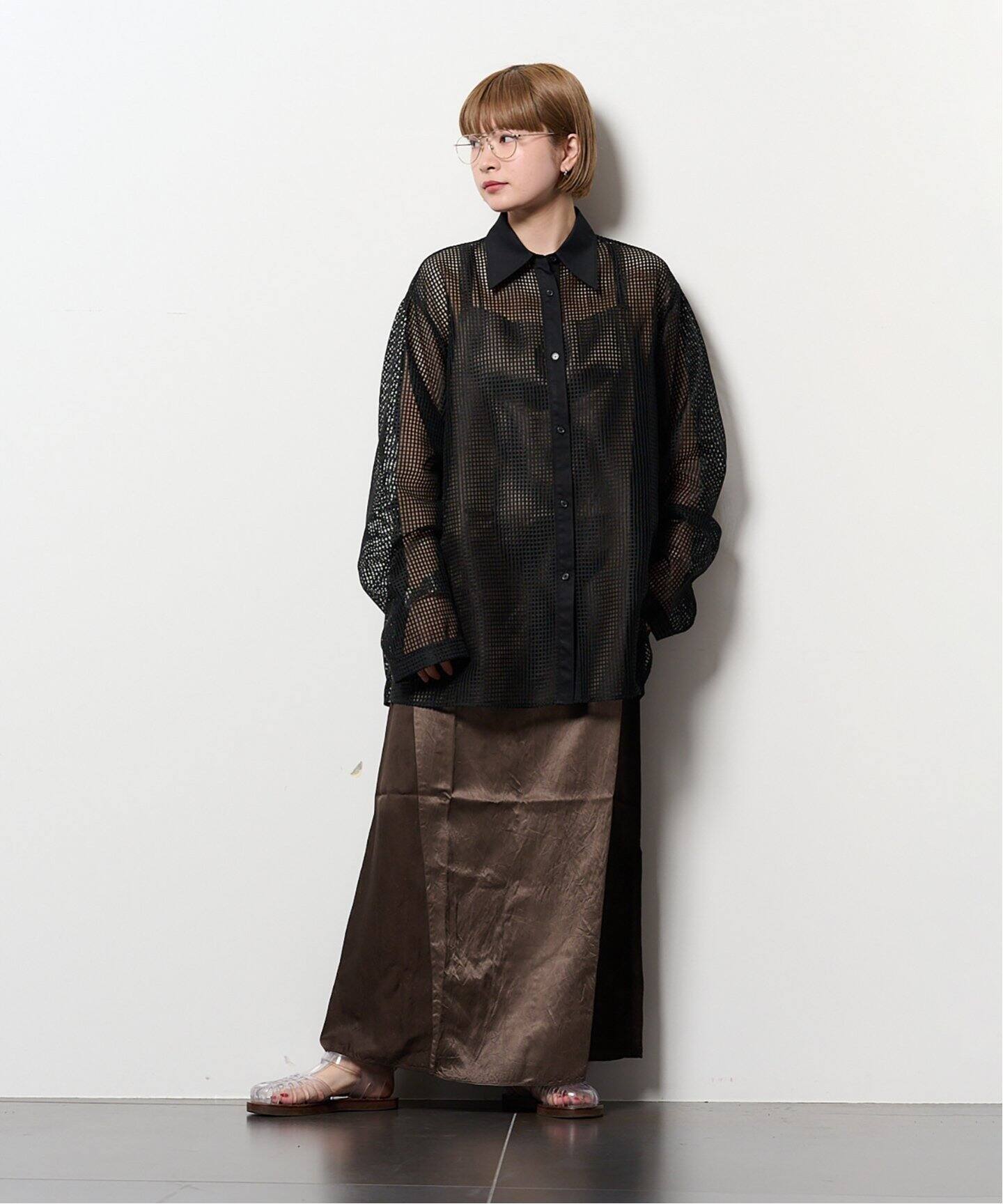 CITY SHOP シティショップ メッシュ ジャガード シャツ シティショップCITYSHOP メッシュジャガードシャツベイクルーズ