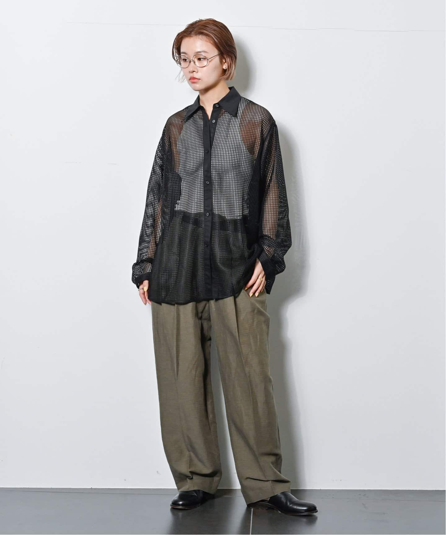 CITY SHOP シティショップ メッシュ ジャガード シャツ シティショップCITYSHOP メッシュジャガードシャツベイクルーズ