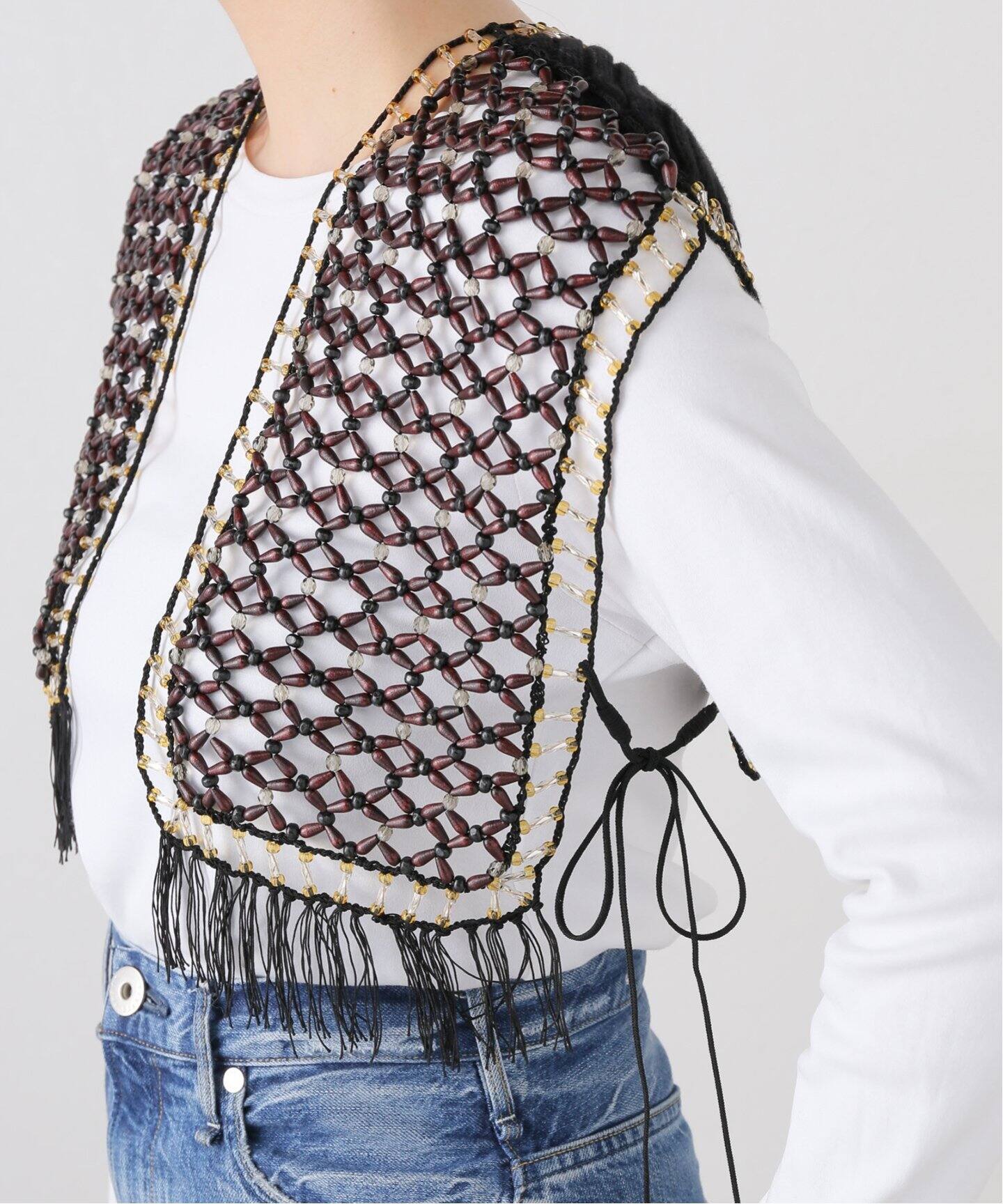 PONTI 別注 COMBINETION VEST PO2P004-C：ベスト（シャツ
