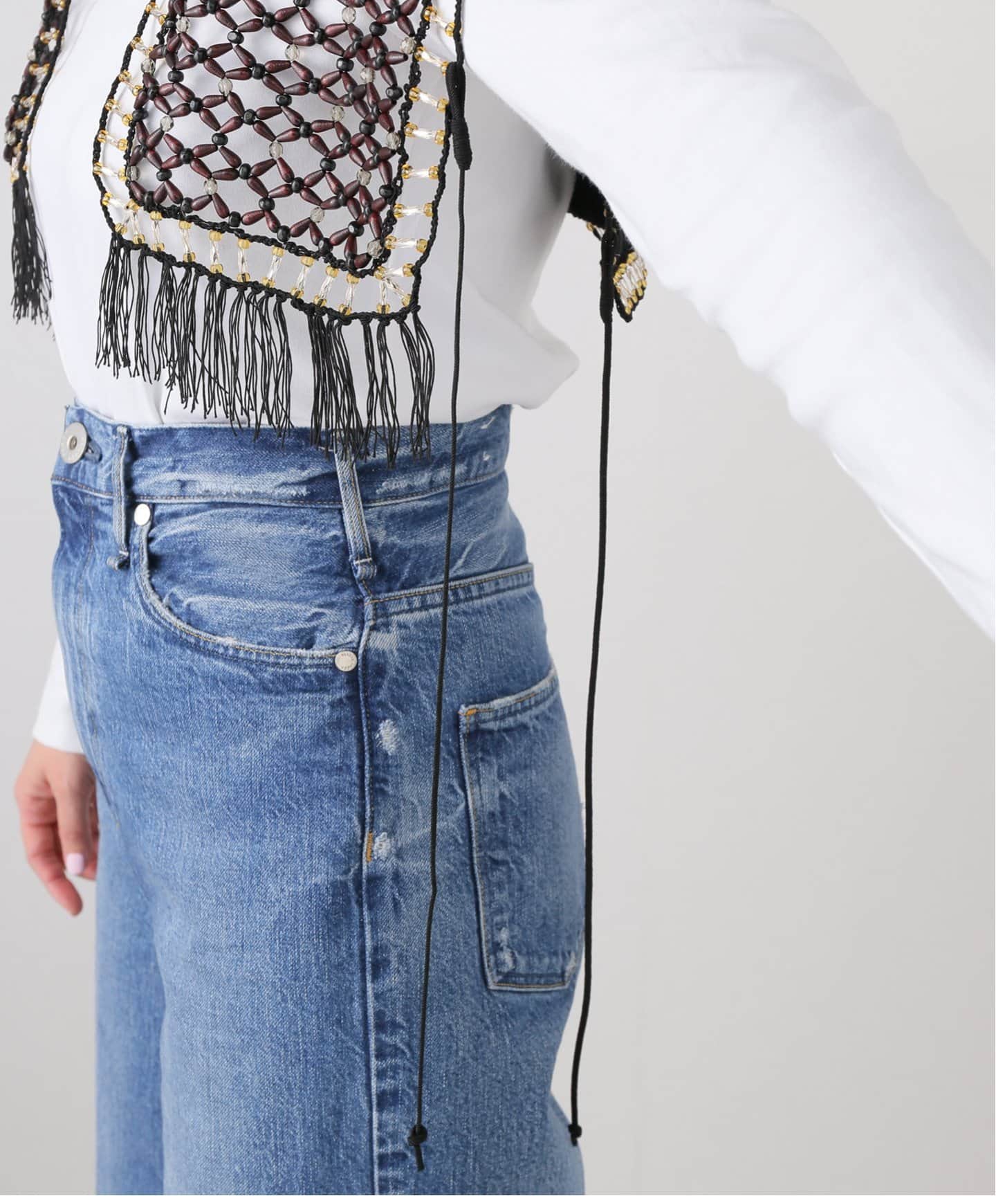 PONTI 別注 COMBINETION VEST PO2P004-C：ベスト（シャツ