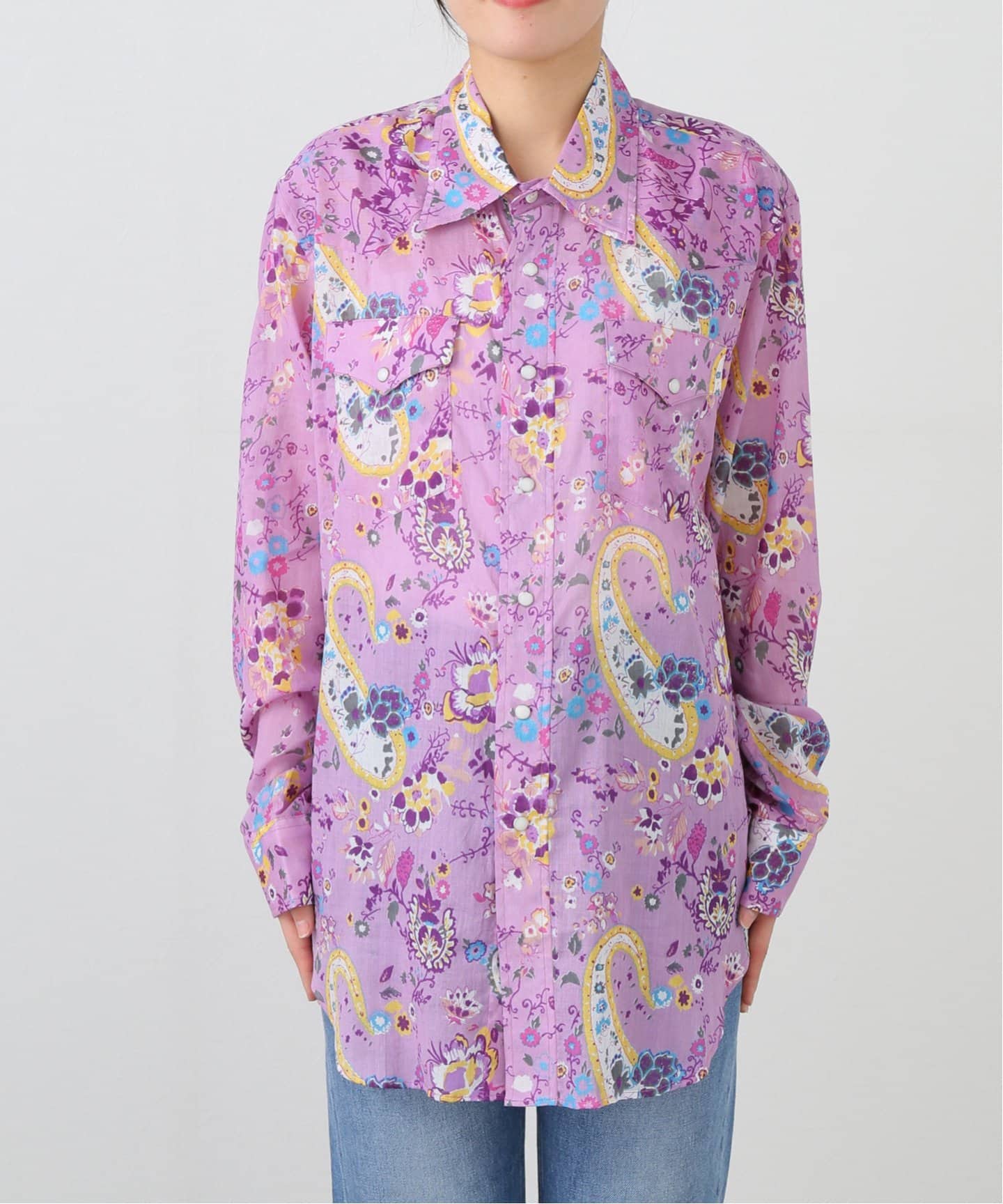 NEEDLES WESTEM SHIRT PRINTED B25K6OJ001：シャツ（シャツ