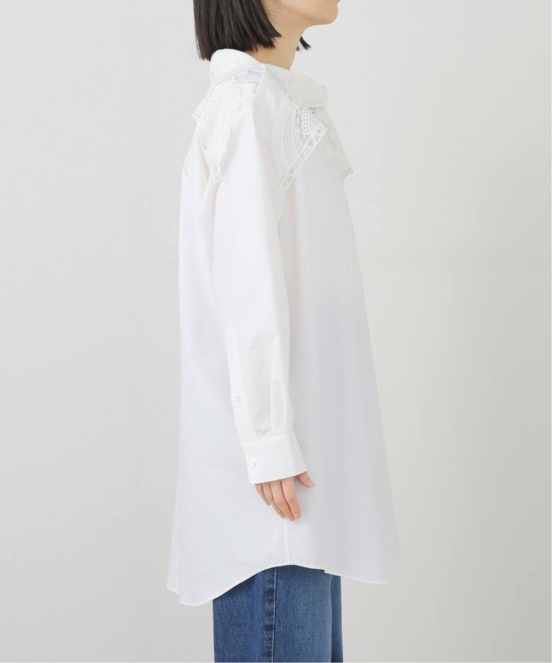 TOGA PULLA LACE BOAT NECK SHIRTS TP251-FJ208：シャツ（シャツ 