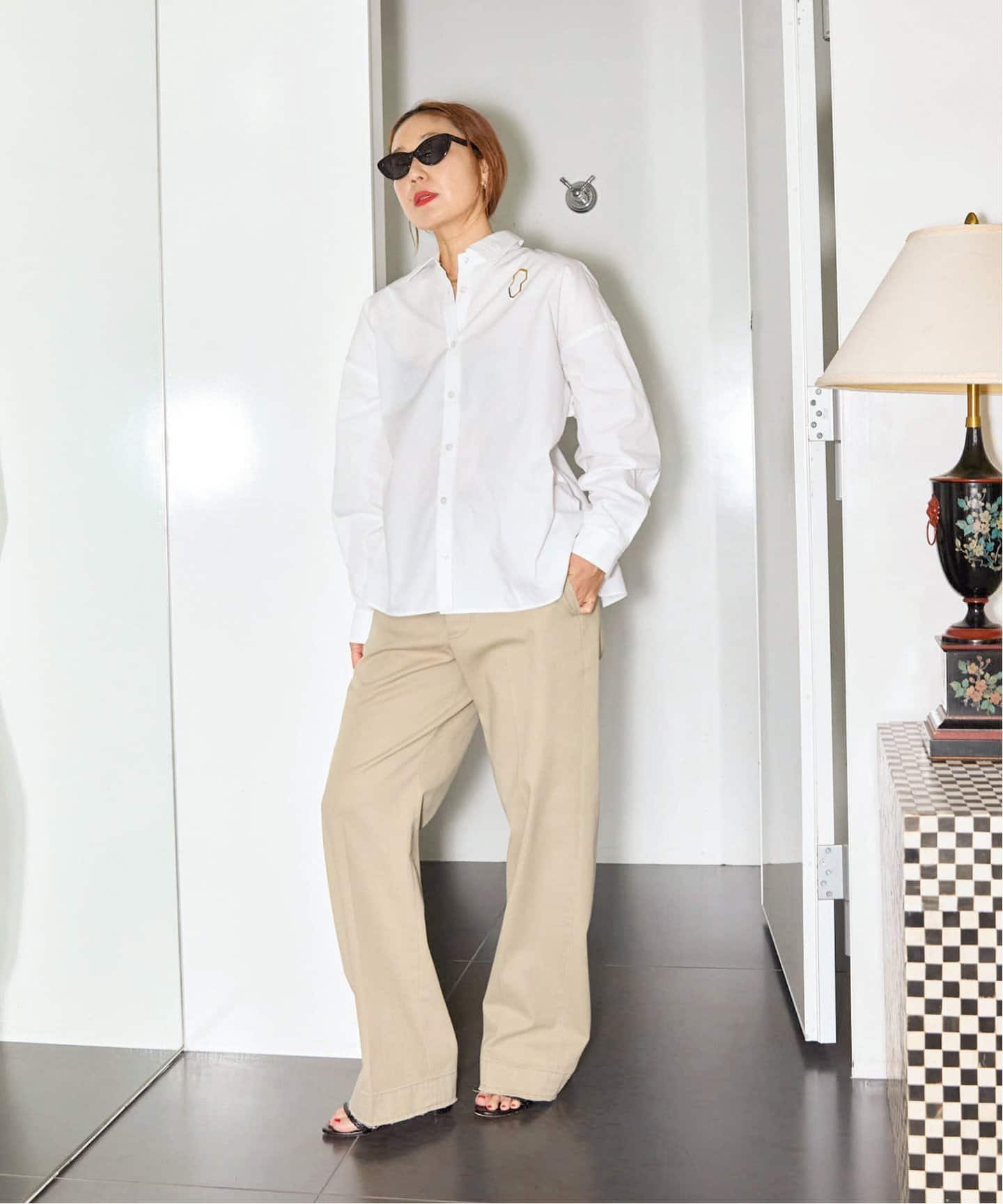 ブラウス シャツ CLINQ*SODA 別注 BIA シャツ「WHITE」 レディース CLINQ*SODA 別注 BIA シャツ[WHITE]（シャツ／ブラウス