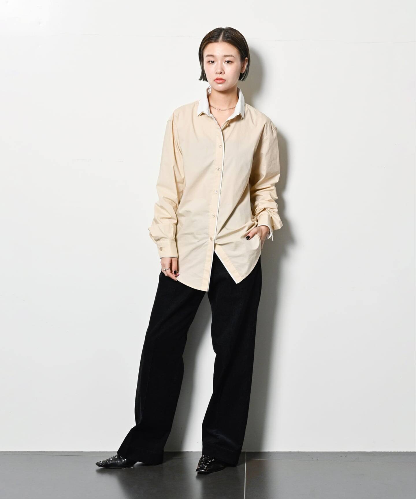 MIRKO BERTOLA 別注 DOUBLE COLLAR SHIRT SH102：シャツ（シャツ 