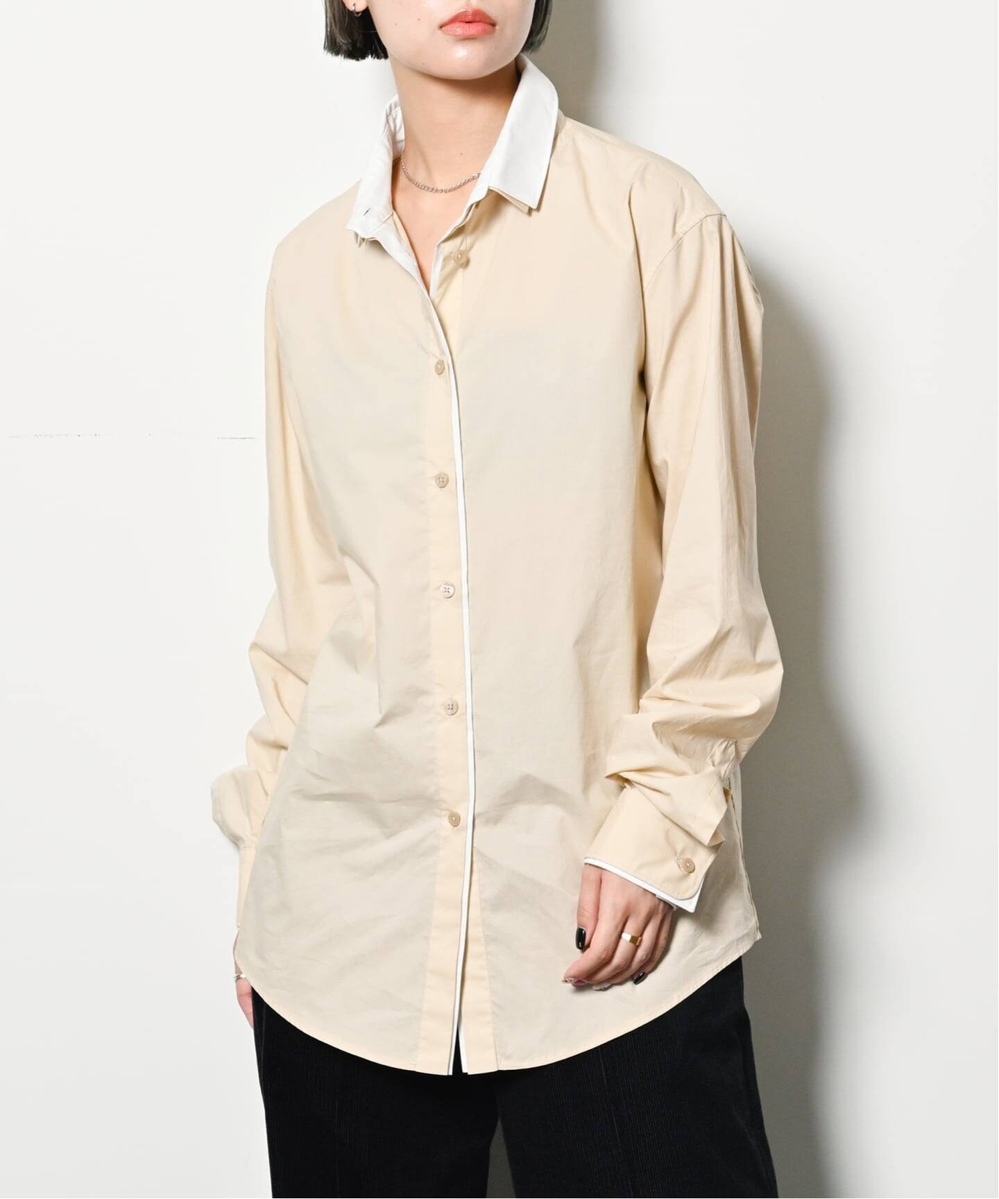 MIRKO BERTOLA 別注 DOUBLE COLLAR SHIRT SH102：シャツ（シャツ 