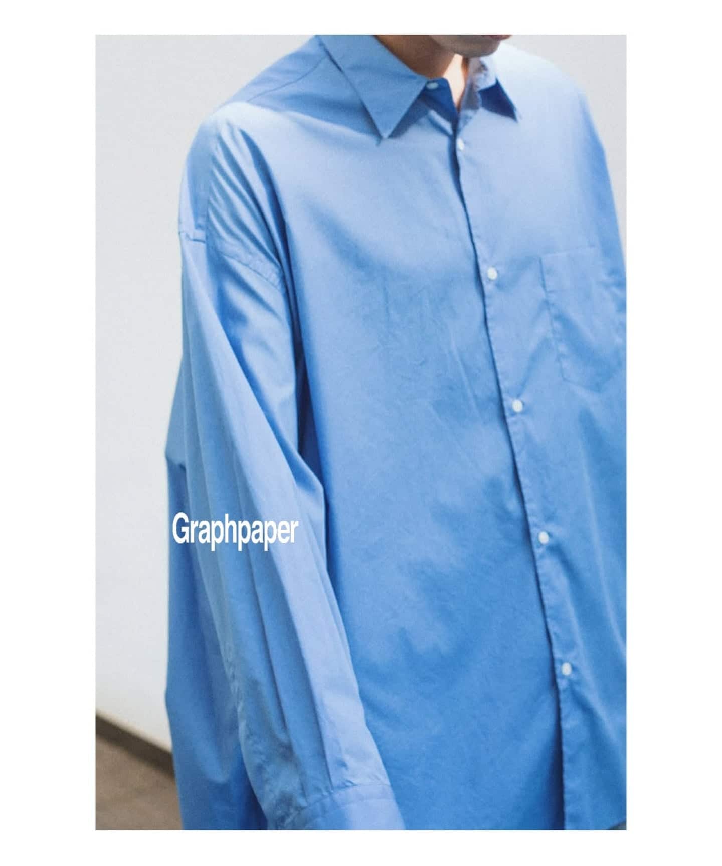 Graphpaper / グラフ ペーパー】 Broad L/S Oversized Regular C GM253