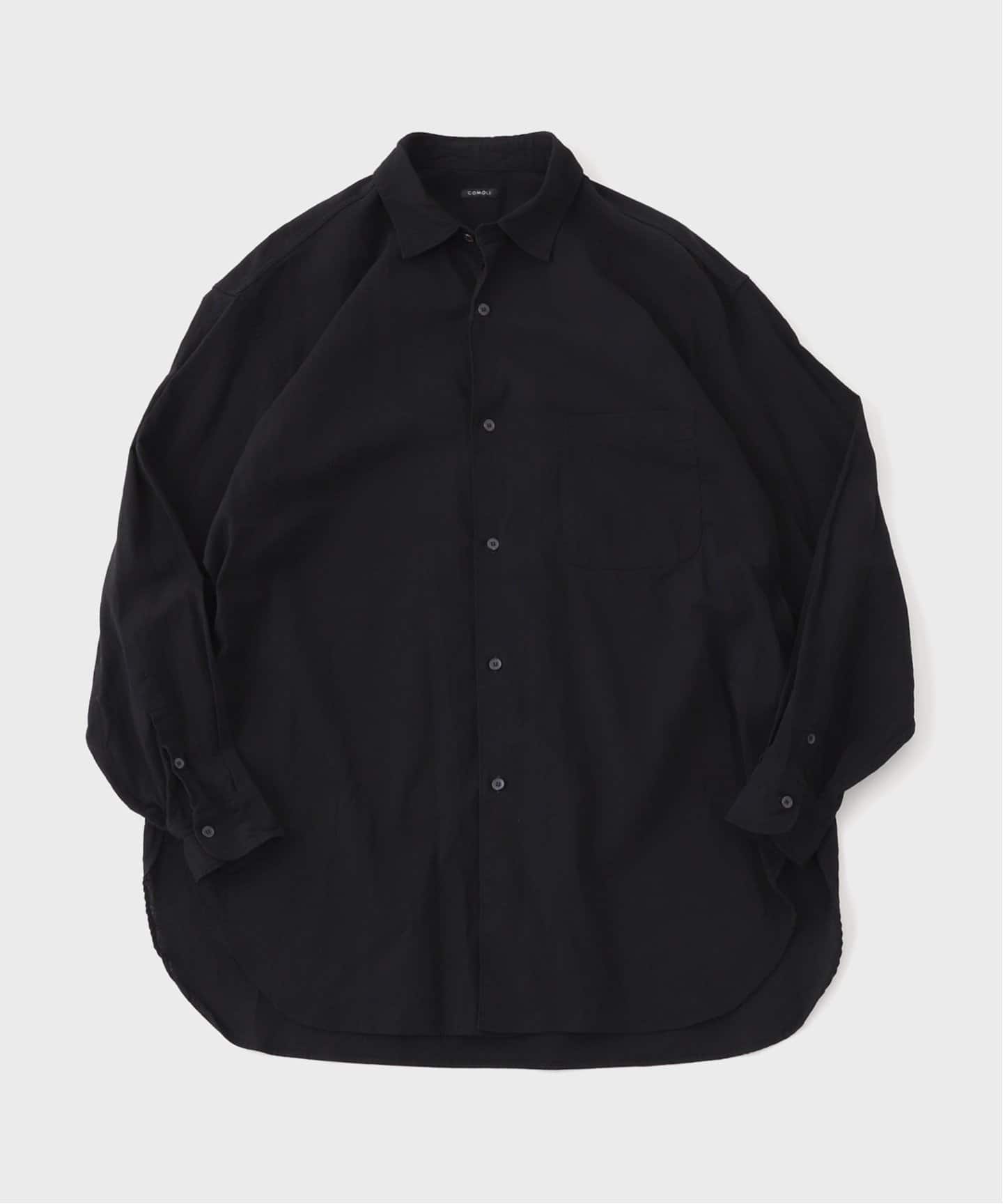 COMOLI | 空紡オックス C.P.Oシャツ（navy）- BARD
