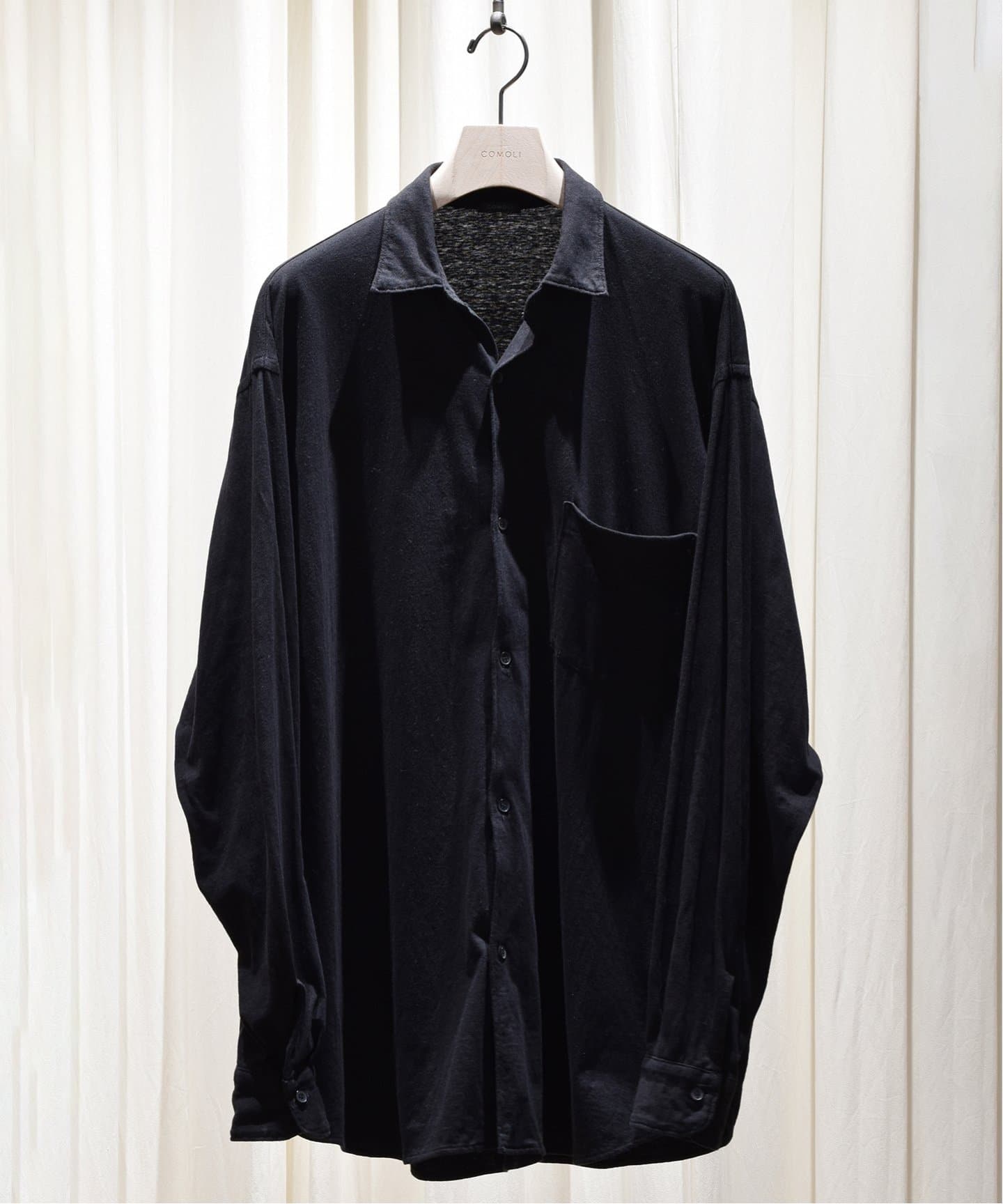 COMOLI | 空紡オックス C.P.Oシャツ（navy）- BARD