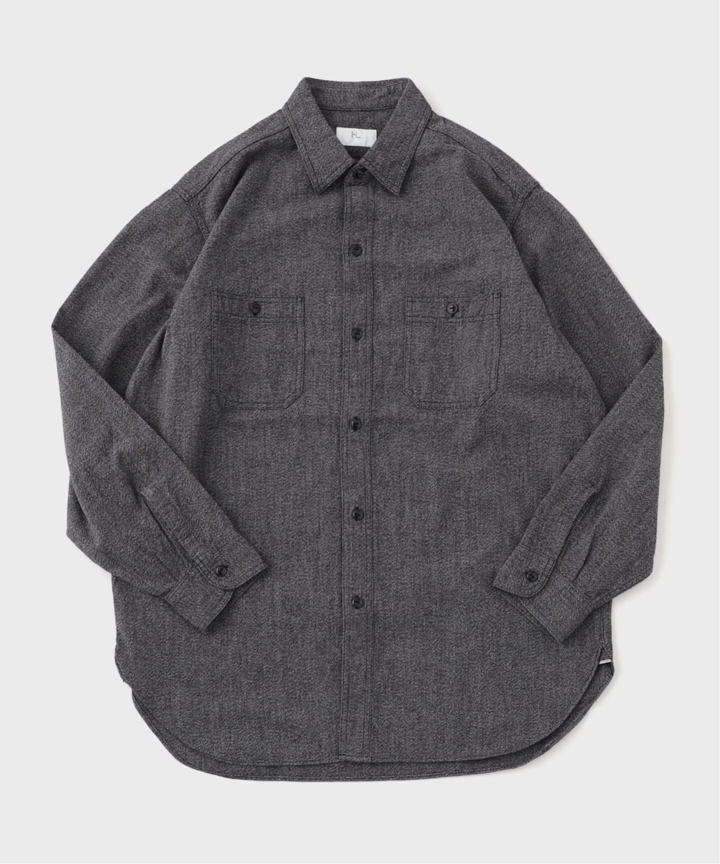 HERILL / ヘリル】 Blackchambray Workshirt 25-050- HL-8030 -30
