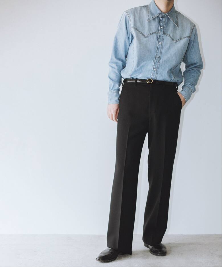 HUSBANDS / ハズバンズ】 別注 western shirt in denim H12ELE_ 