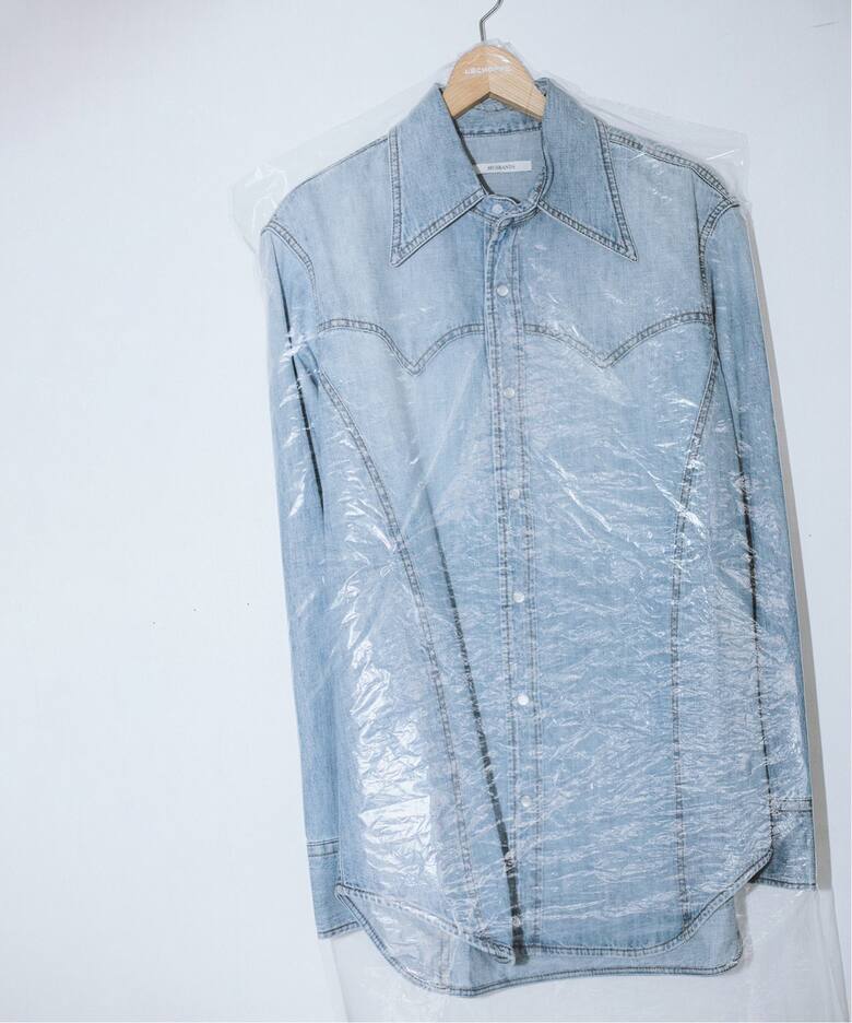 HUSBANDS / ハズバンズ】 別注 western shirt in denim H12ELE_ 