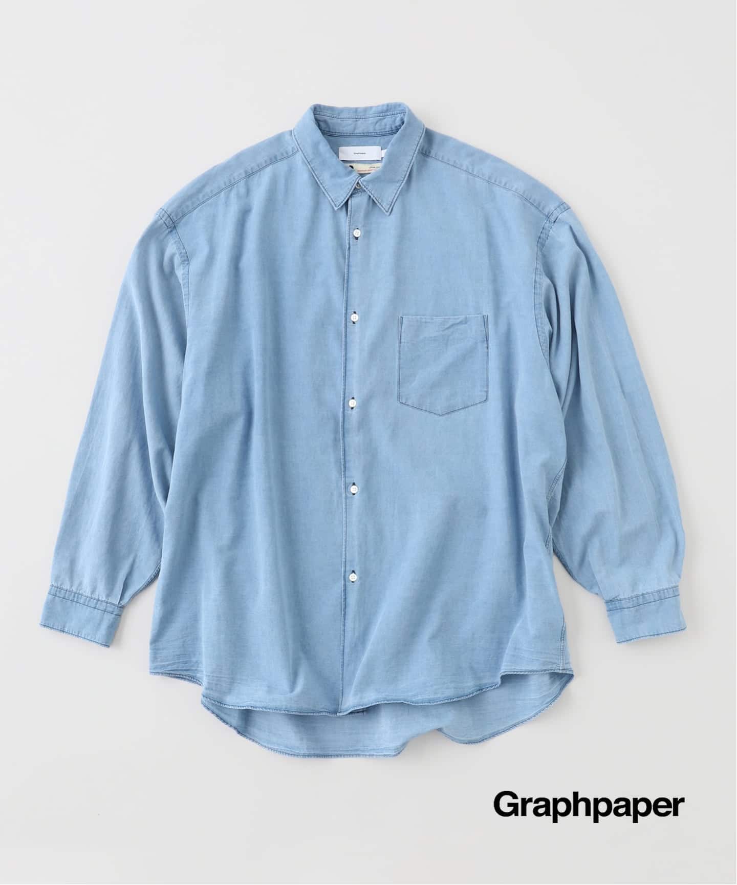 Graphpaper 青緑 長袖シャツ 23 A/W Graphpaper 青緑 長袖シャツ 23 A/W