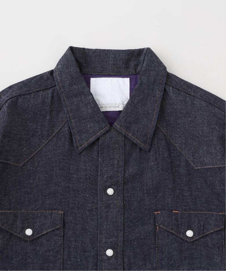 RE-PURPOSE / リパーパス】 denim western shirt（シャツ／ブラウス  
