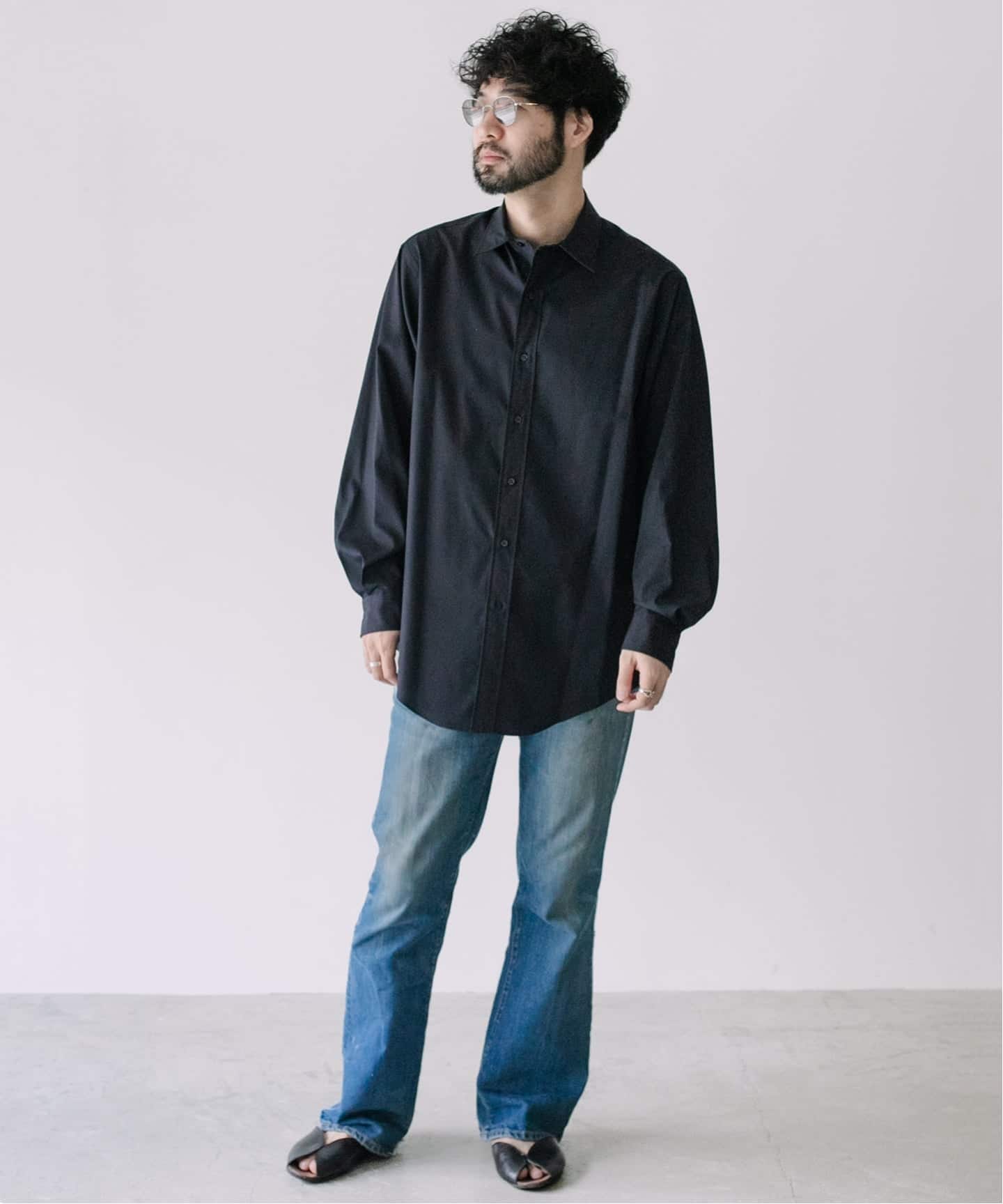【LE / エルイー】WIDE Reguler Collar サイズ2 ホワイト LE / エルイー】WIDE / ワイド レギュラー シャツ（シャツ