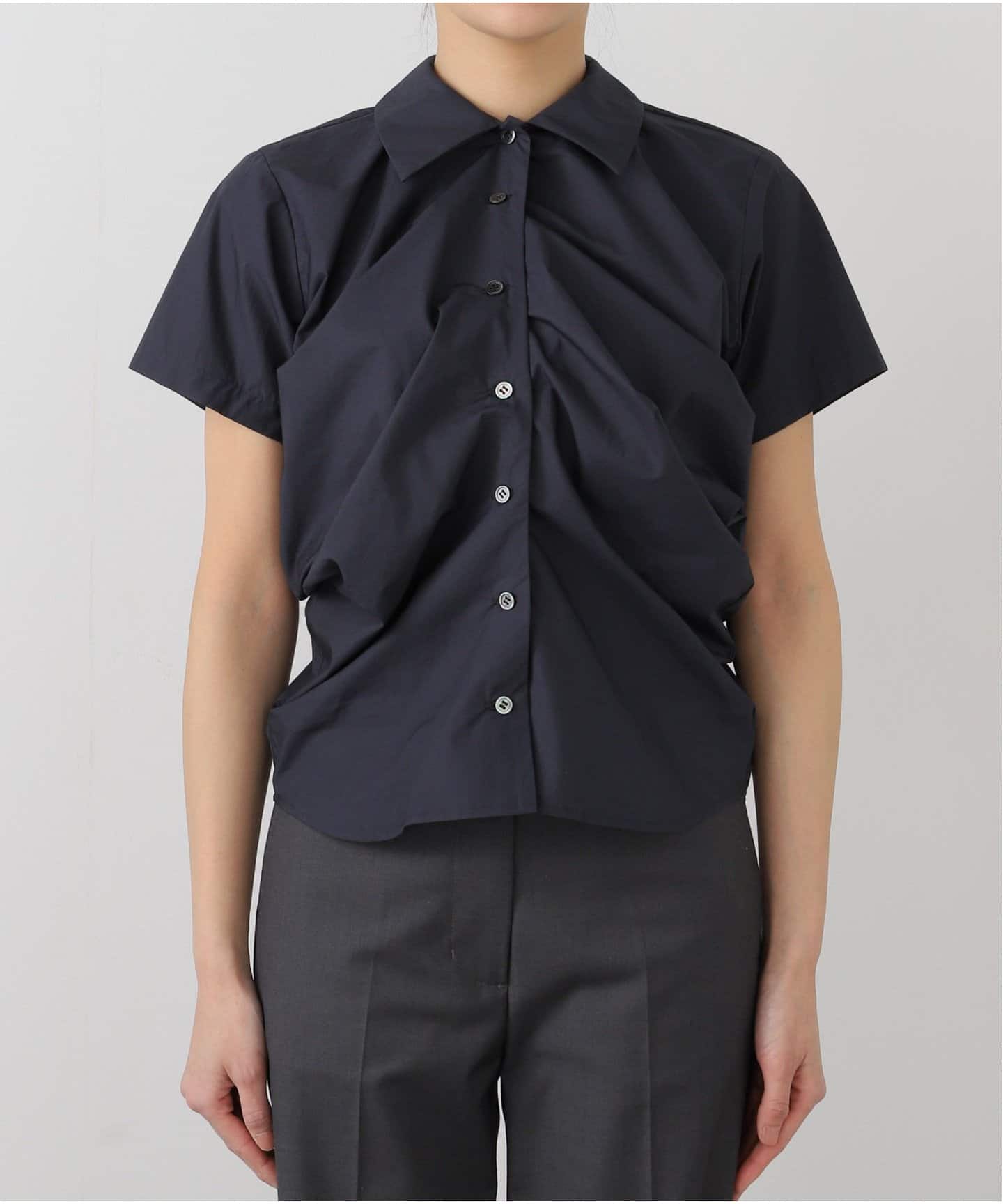 Charles Chaton◆シャーリングシアーブラウス/FREE/ナイロン/PUP/22051055007010 Charles Chaton（シャルルシャトン）の「Cotton Bustier