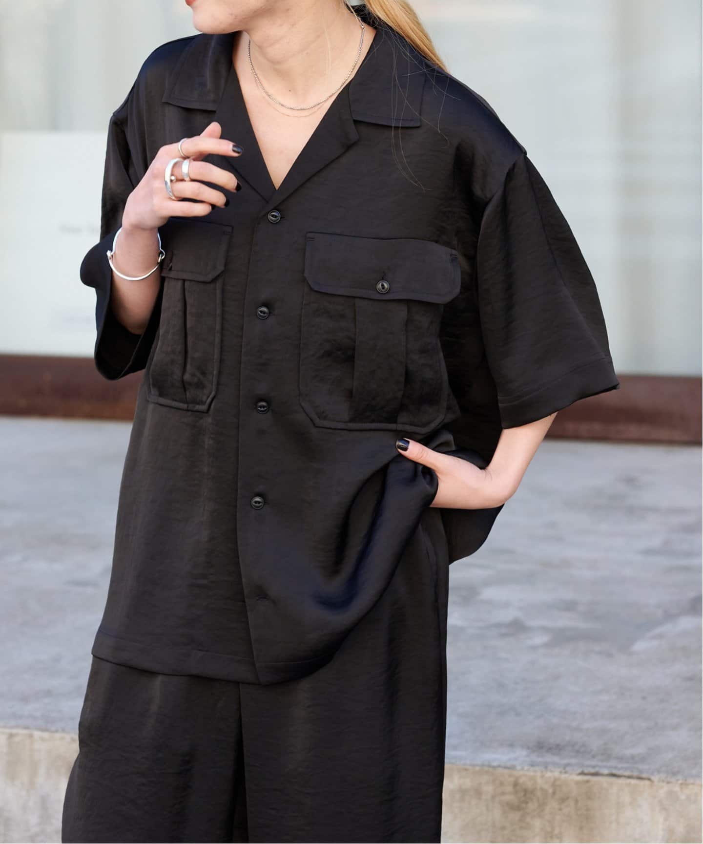 追加 RELAXワークシャツ セットアップ対応（シャツ／ブラウス