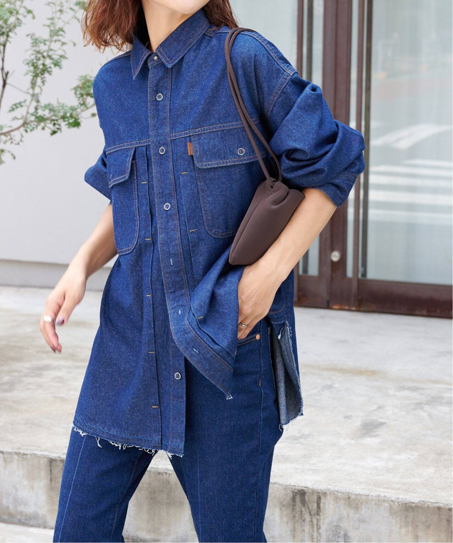 OUTDOORPRODUCTSU ULTデニムワーカーシャツ ULTデニムワーカーシャツ（シャツ／ブラウス）｜OUTDOOR