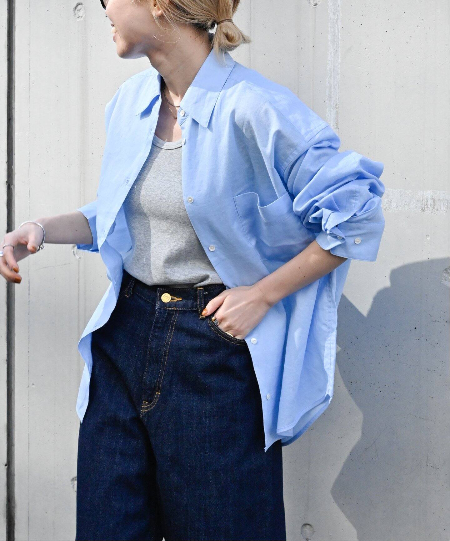 リネンブレンド ワイド シアーシャツ（シャツ／ブラウス）｜OUTDOOR