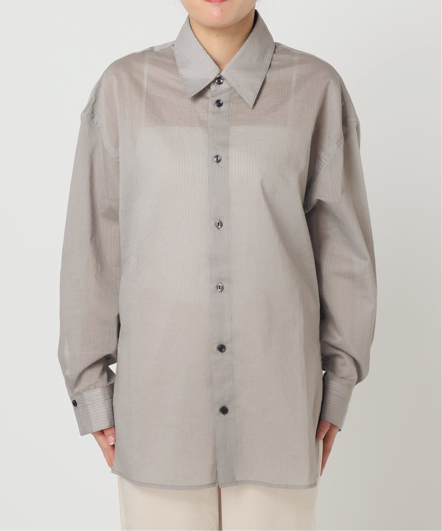 松山選手レプリカ シャドーストライプシャツ KUUUPY（クーピー） シャツ Shadow Stripe Sheer Shirt - シャドー
