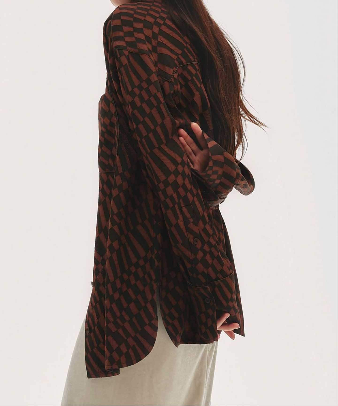 トップス todayful geometric over shirt Geometric Over Shirts（シャツ/ブラウス）｜TODAYFUL（トゥデイ