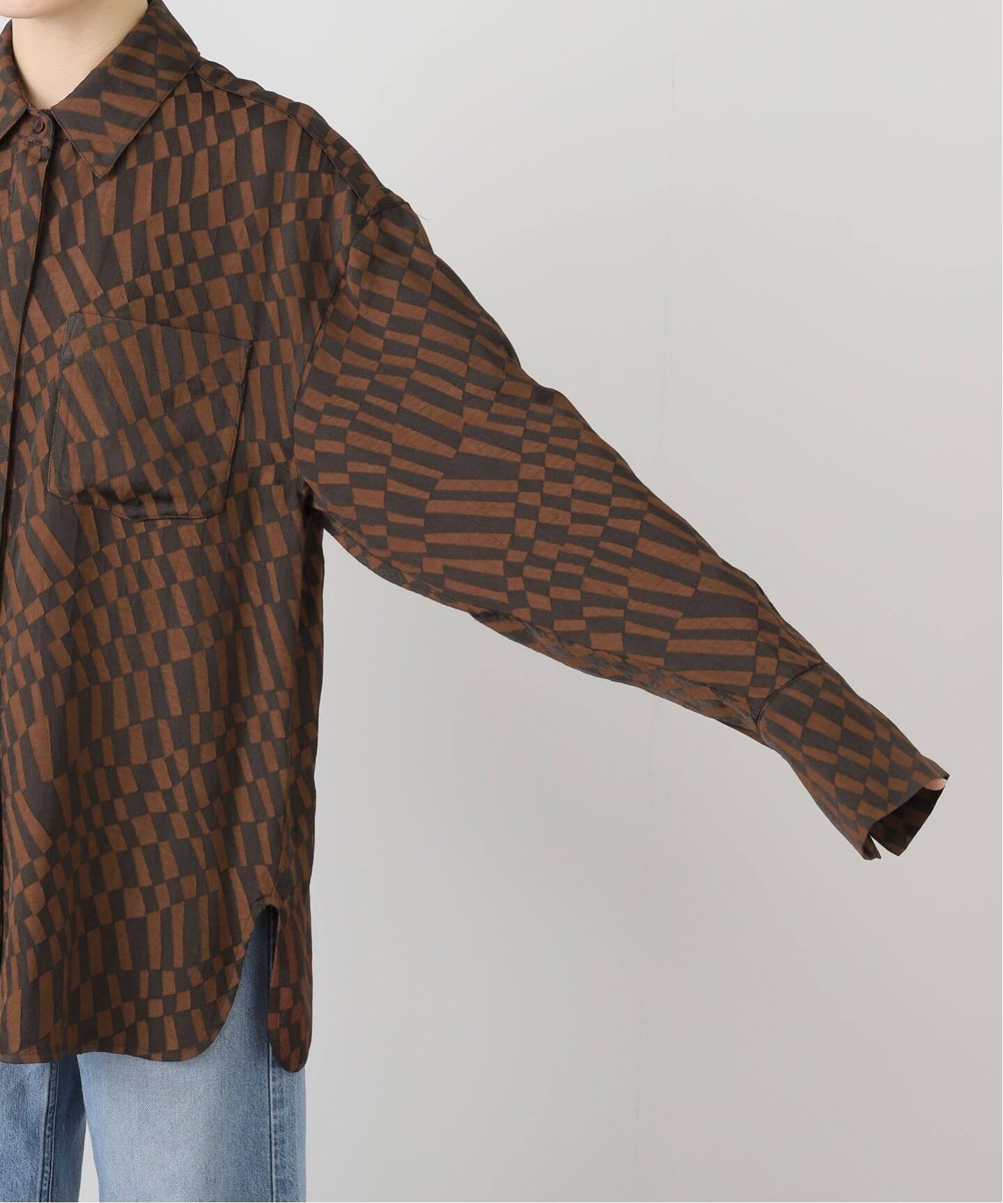 トップス todayful geometric over shirt Geometric Over Shirts（シャツ/ブラウス）｜TODAYFUL（トゥデイ